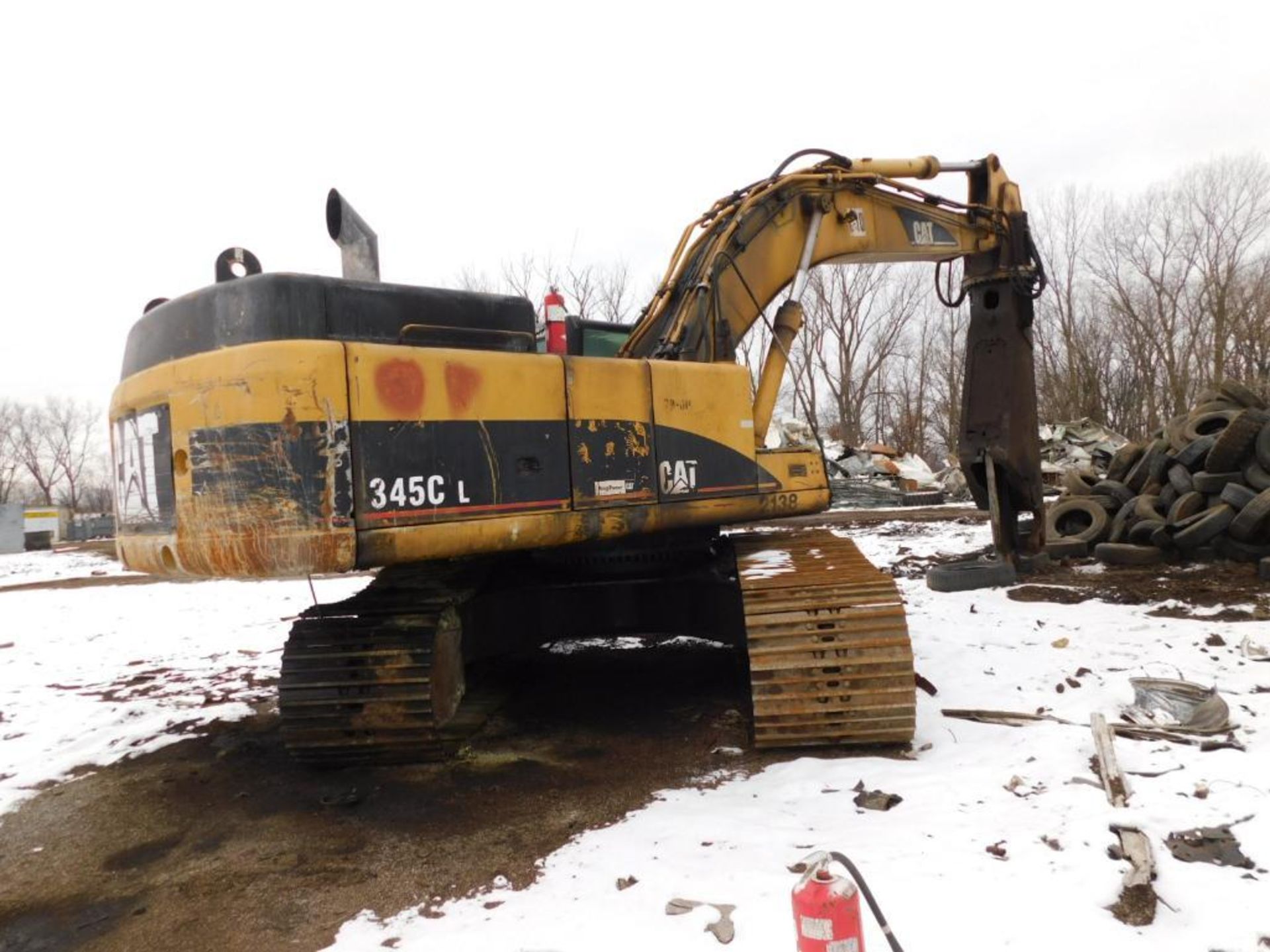 2006 Caterpillar Excavator Model 345C, S/N PJW00845, with Labounty Model 990 Rotating Shear - Image 3 of 4