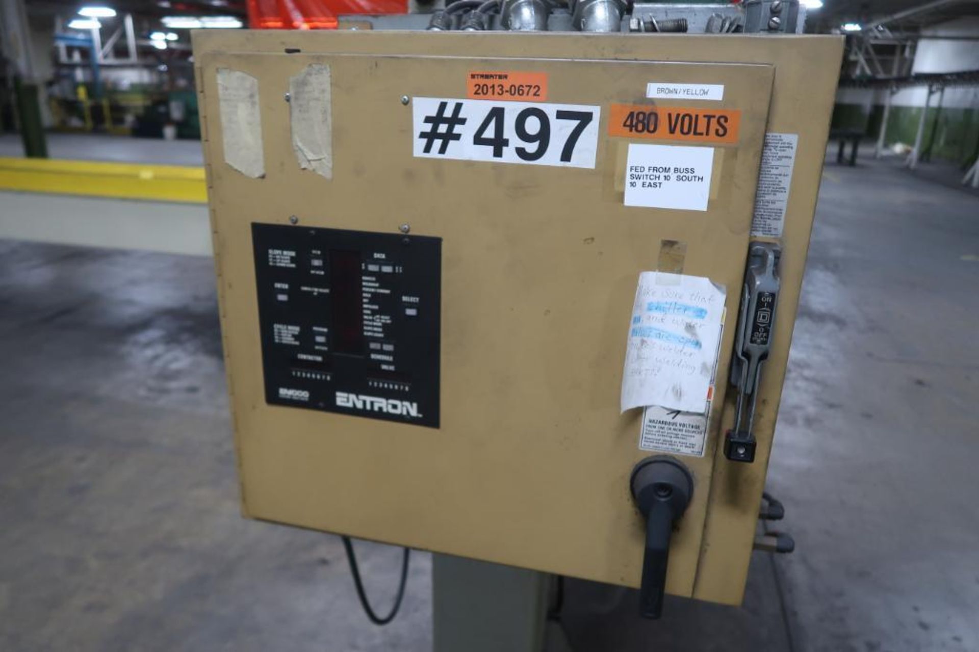 Banner 3 - 70 KVA Straight Line Gang Welder Model X1371, S/N 3075, LOCATION: MAIN PRESS FLOOR - Image 3 of 4