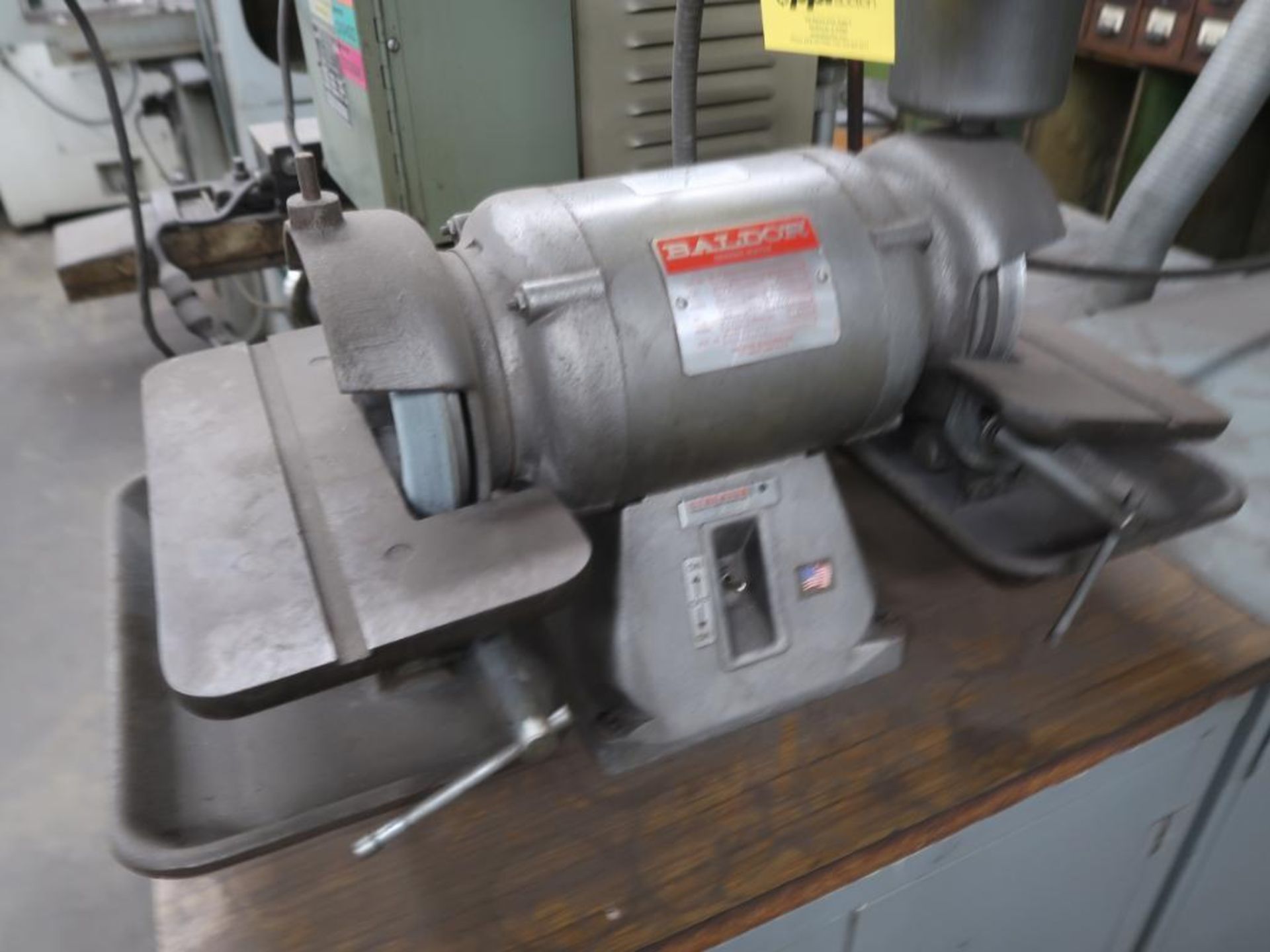 LOT: 6 in. Double End Tool Grinder, with (2) Cabinets (#1749), LOCATION: TOOL ROOM