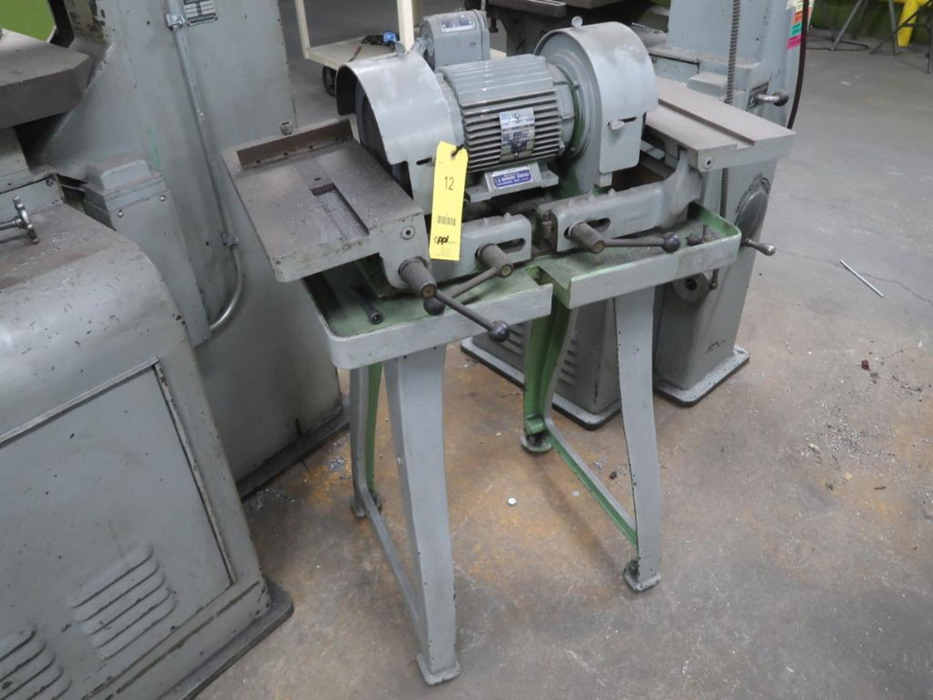 Richards Double End Tool Grinder Model 2E, with Stand, LOCATION: TOOL ROOM