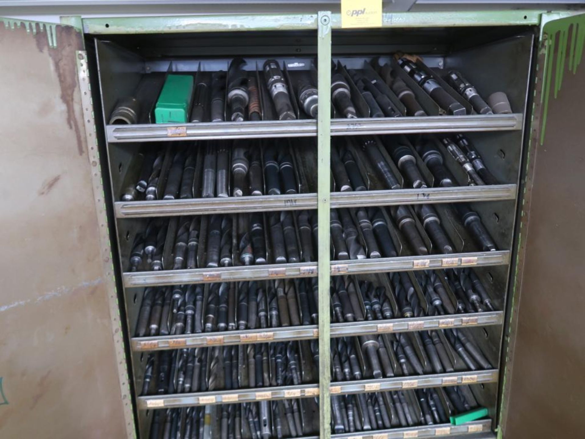 LOT: Shelving & Cabinet, Assorted Large Drill Bits, LOCATION: TOOL ROOM - Image 2 of 2