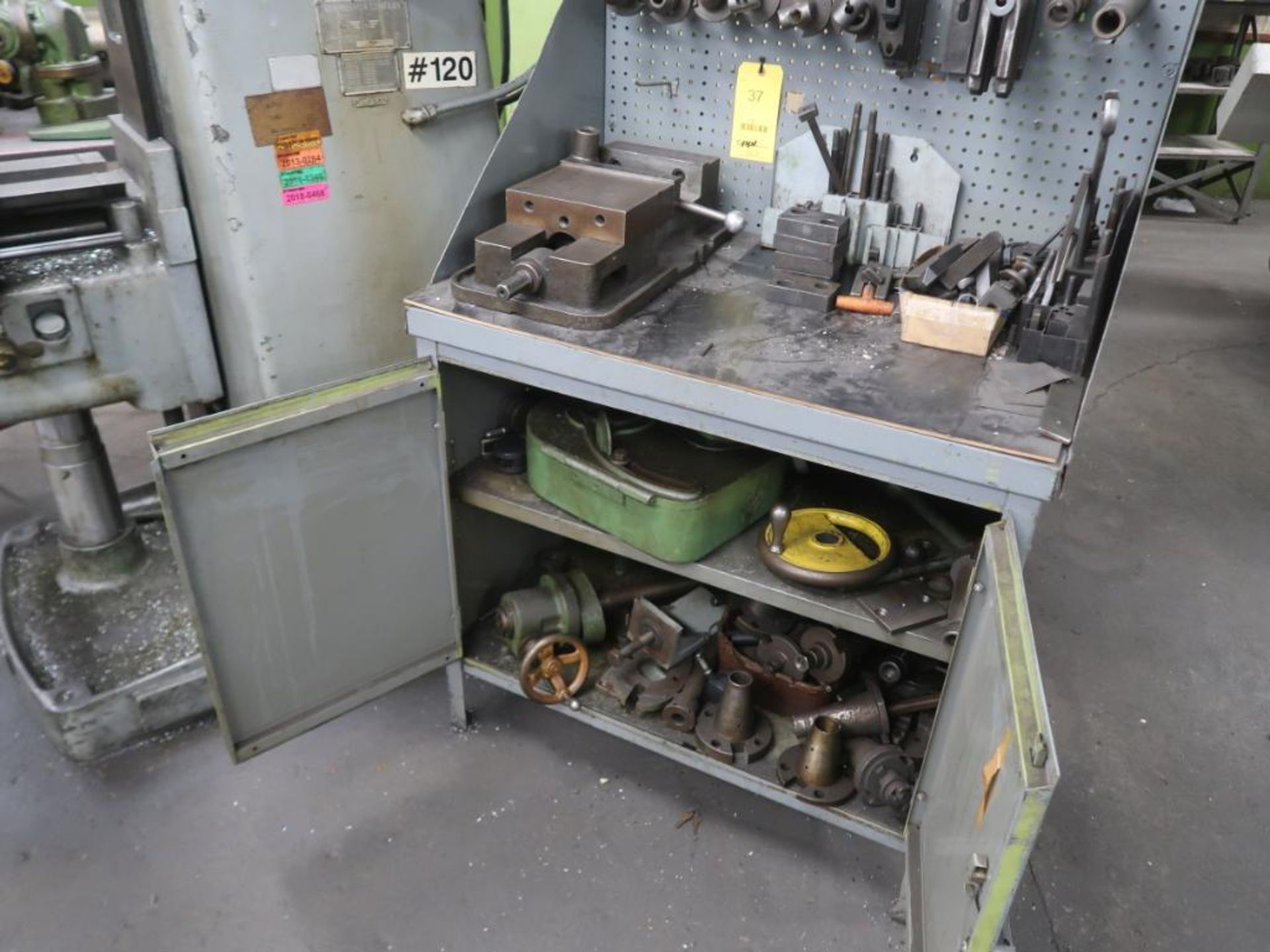 LOT: Assorted Attachments for Van Norman Mill including 8 in. Vise, 90 Degree Heads, Portable Work - Image 2 of 2