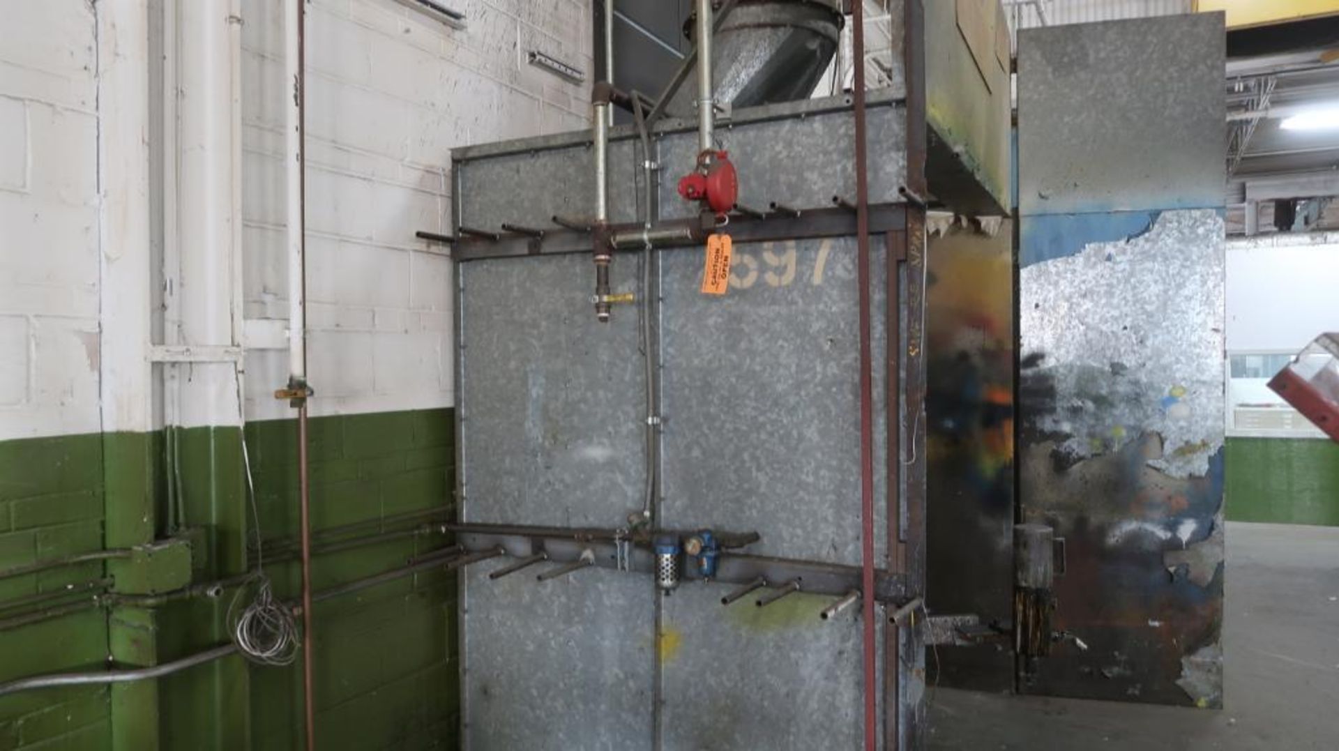 42 in. x 96 in. Spray Booth, with Lights & Exhaust, LOCATION: OUTSIDE MAINTENANCE OFFICE - Image 3 of 3