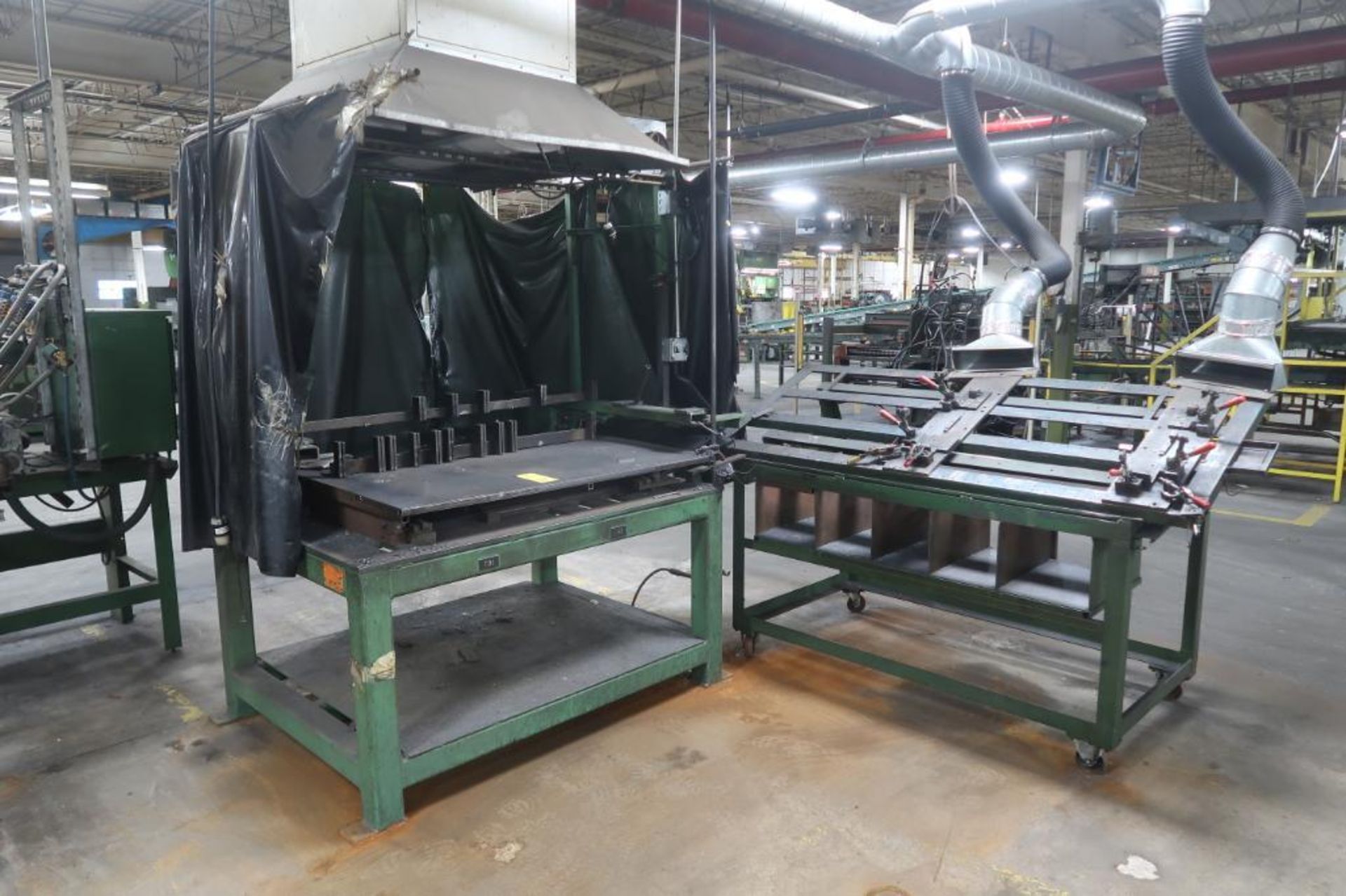 LOT: Welding Table, Portable Fixture, Air Quality Fume Extractor, LOCATION: MAIN PRESS FLOOR