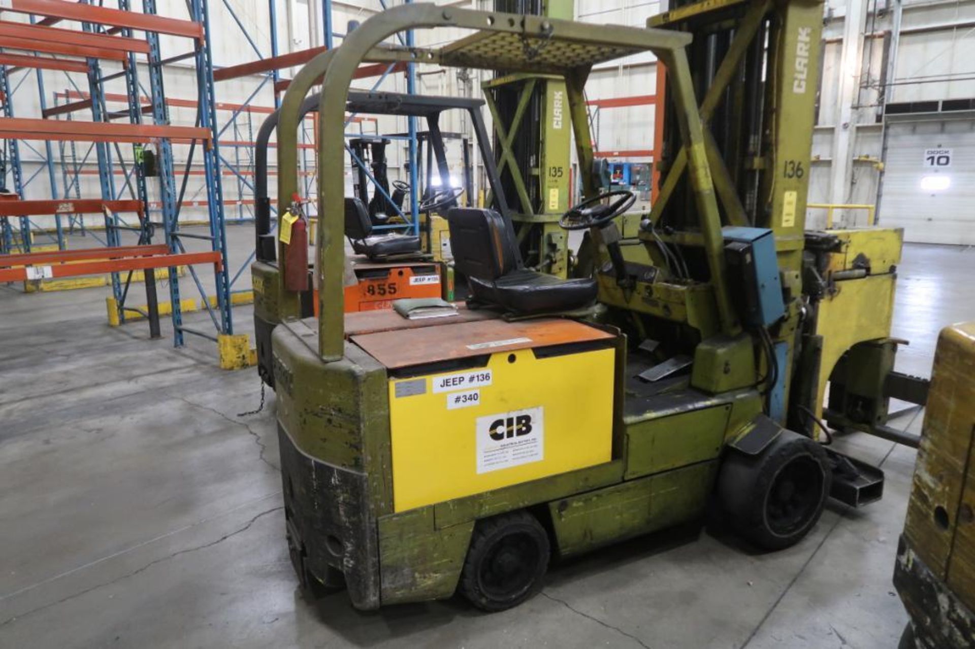 Clark 2000 lb. Electric Forklift Model FC500-40-TL, S/N E685-7-475-0FA, Tri-Loader Side Loading - Image 2 of 5