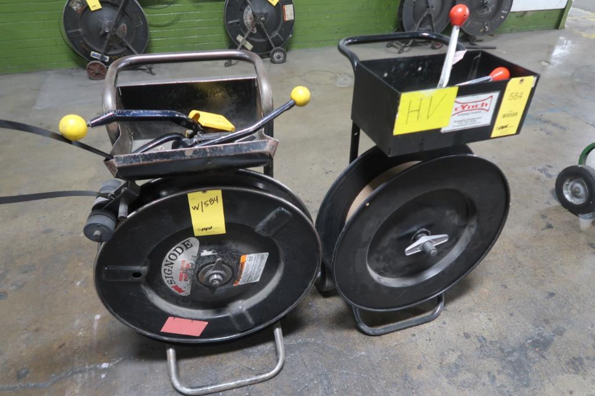 LOT: (2) Strapping Carts, with (2) Strapping Tools, LOCATION: MAIN PRESS FLOOR