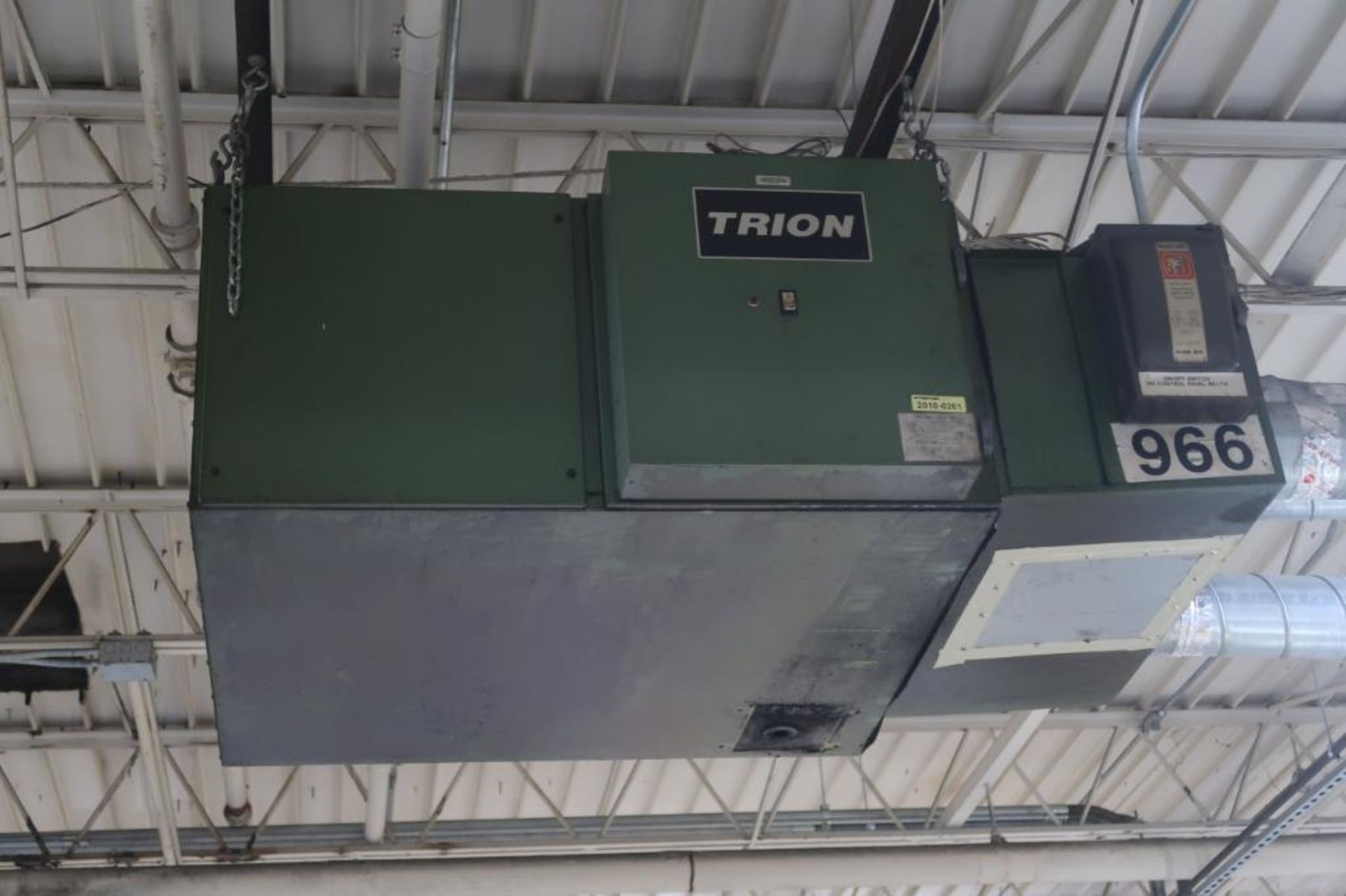 Trion Fume Extractor, with Ducts, LOCATION: MAIN PRESS FLOOR