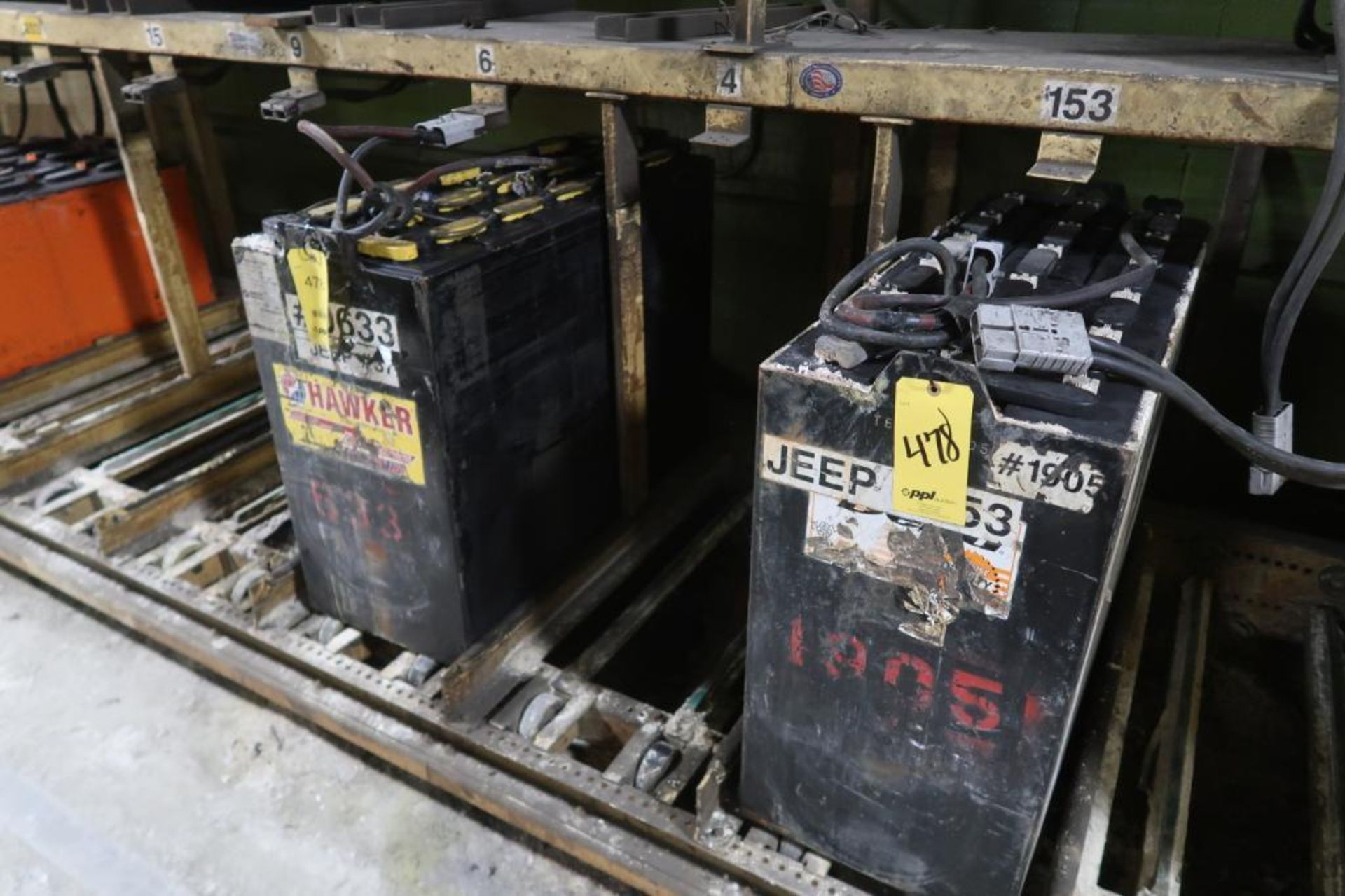 LOT: (2) Steel Case Batteries, LOCATION: MAIN PRESS FLOOR