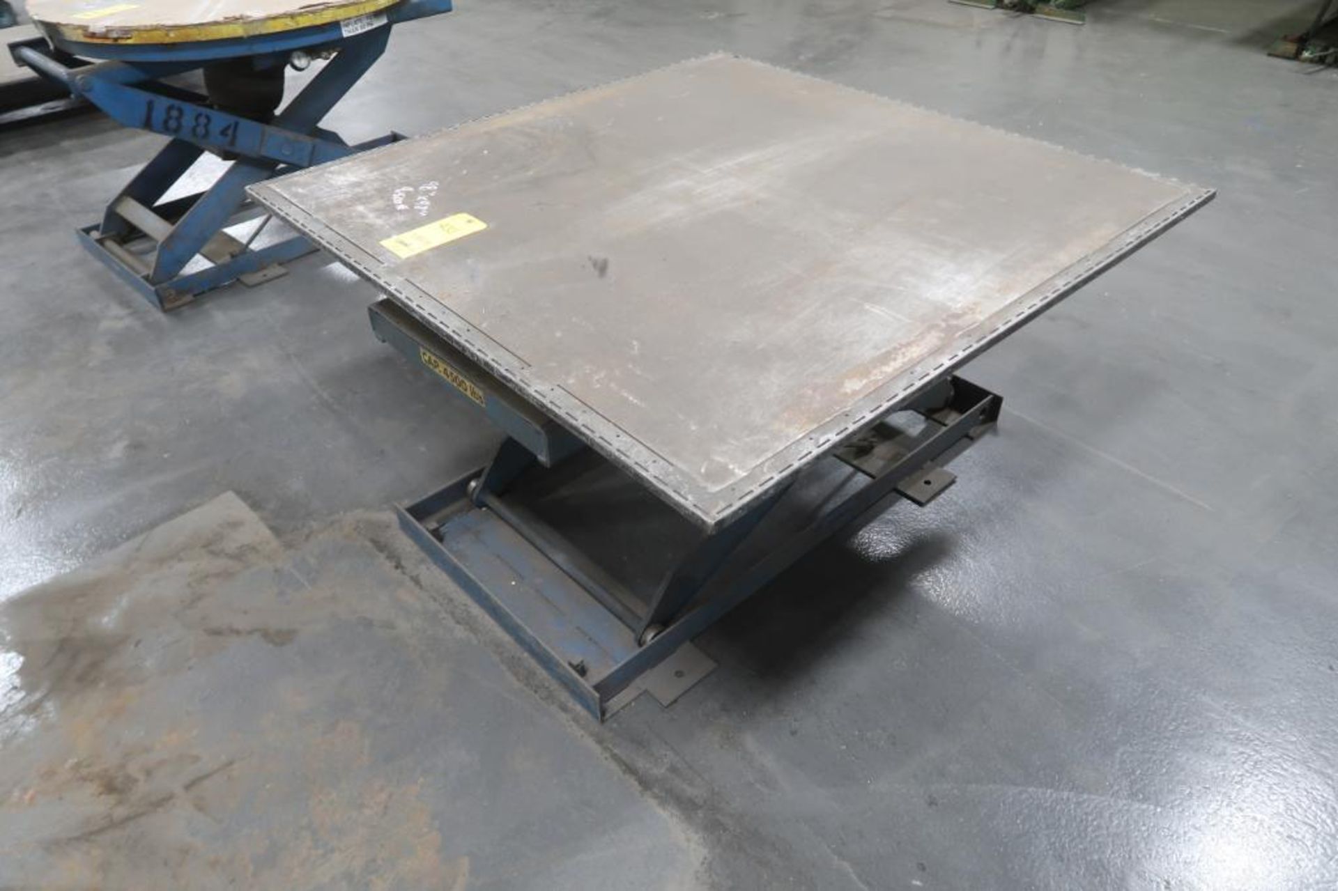 48 in. x 48 in. Pneumatic Lift Table, LOCATION: MAIN PRESS FLOOR