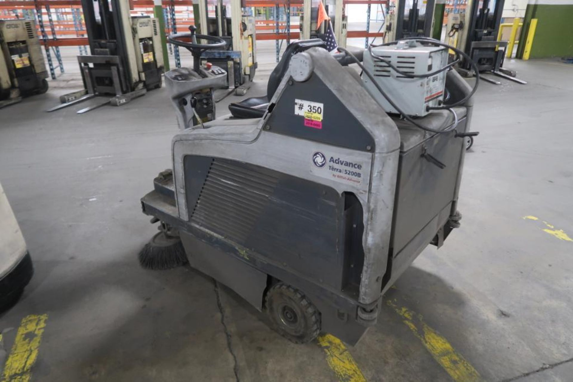 Advance Terra Floor Sweeper Model 5200B, S/N 1763528 (needs battery/repair), LOCATION: MAIN PRESS - Image 2 of 3