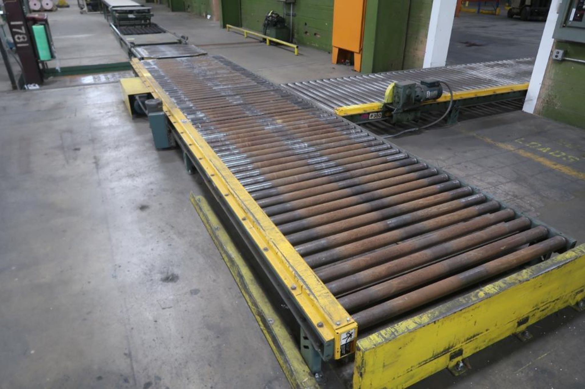 LOT: (1) Hytrol 52 in. x 21 ft. Power Roller Conveyor, (1) Hytrol 52 in. x 25 ft. Power Roller - Image 2 of 3