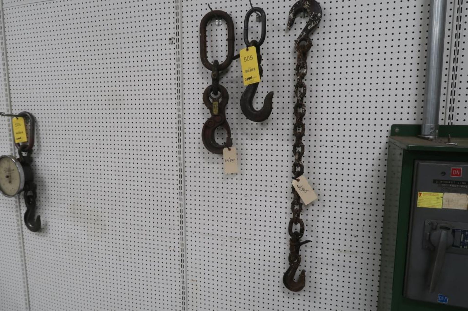 LOT: (3) Assorted Hooks, LOCATION: MAIN PRESS FLOOR