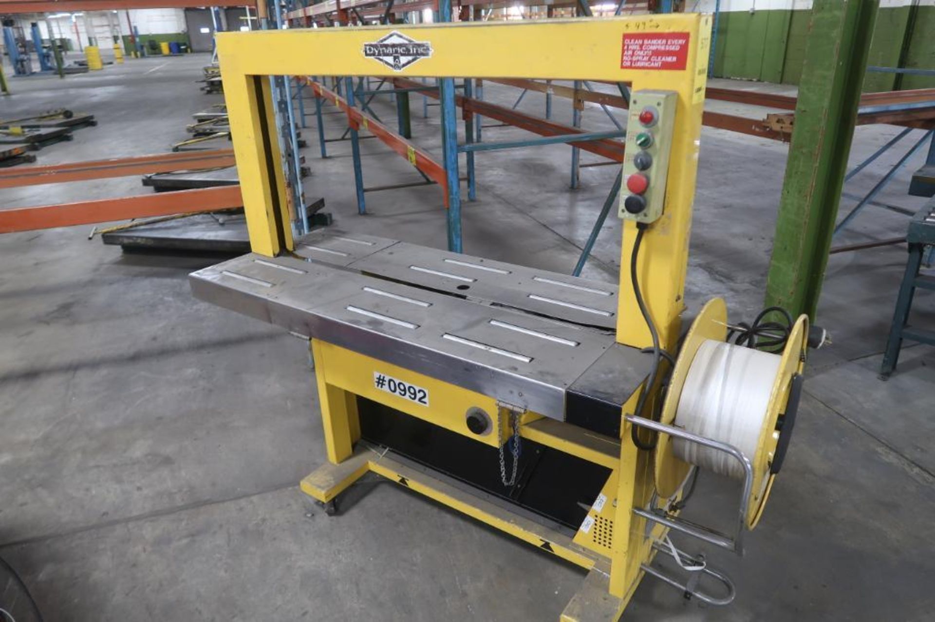 Dynaric Automatic Strapping Machine Model AM-600, S/N 16279007, 48 in. Opening, LOCATION: MAIN PRESS