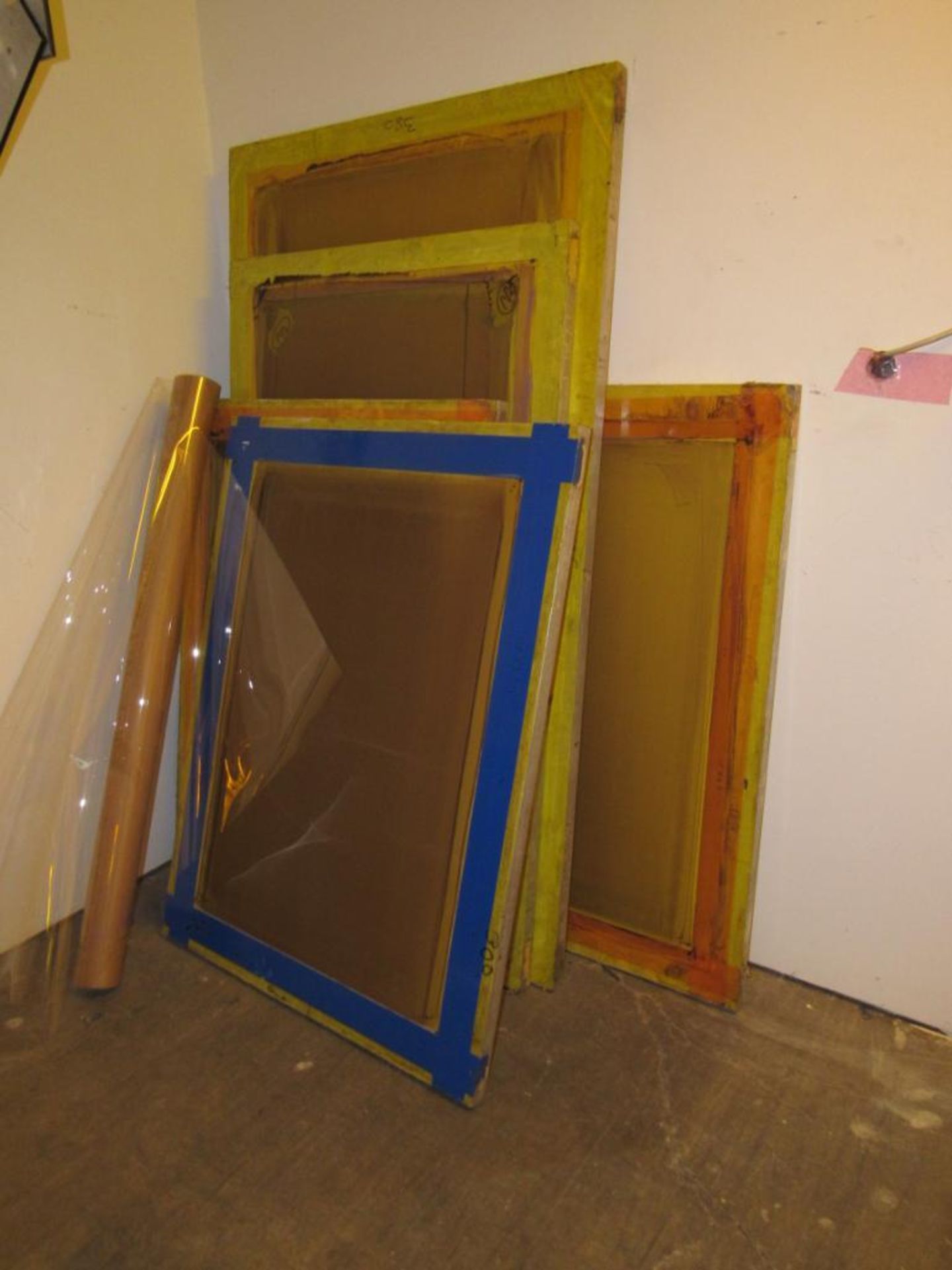 LOT: (30 approx.) Aluminum Screen Print Frames In and In Front of Screen Coating Room (MUST CUT - Image 3 of 3