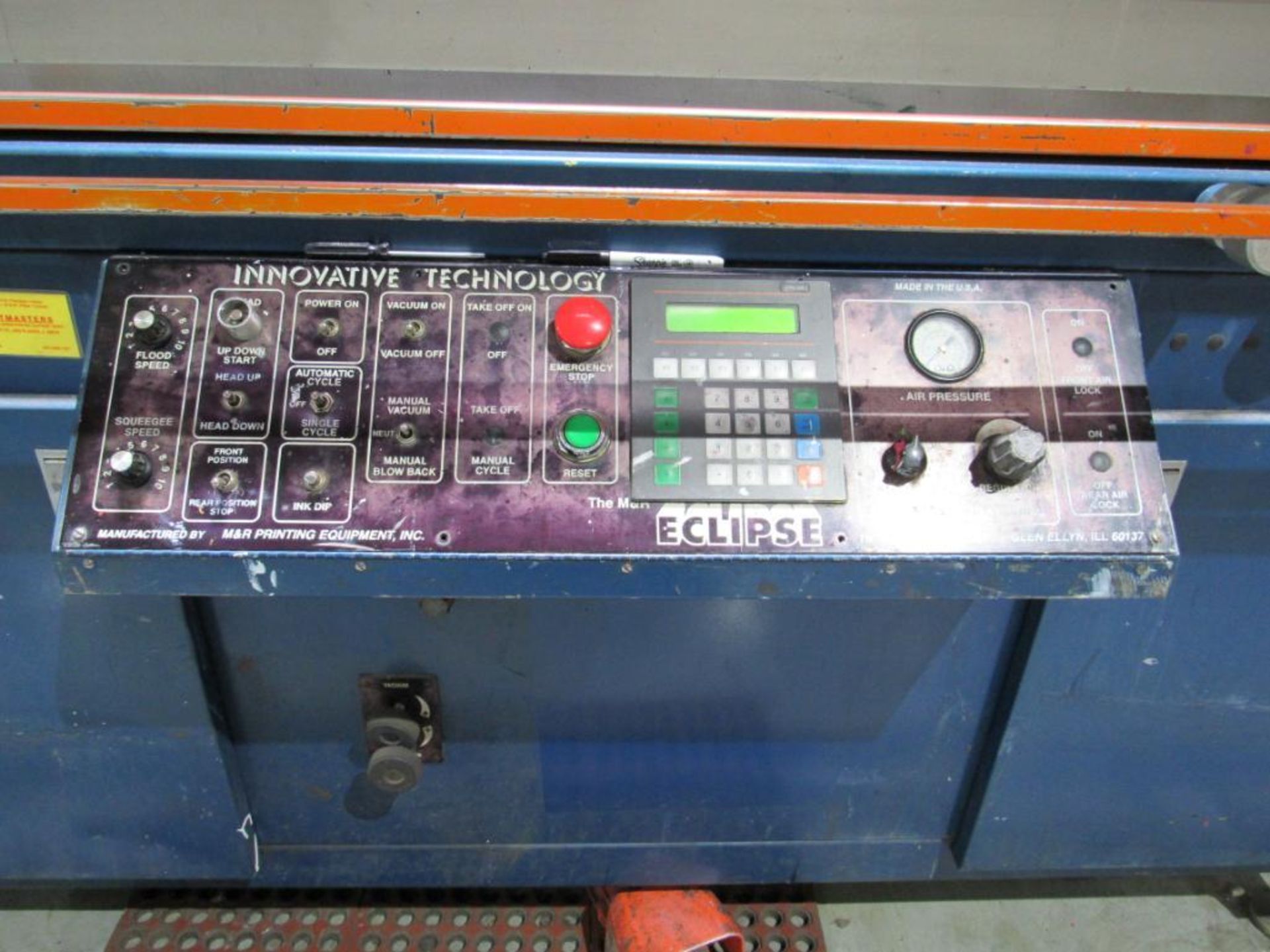 M & R Printing Equip Screen Printer, Model ECLFB-3850, Approx. 52 in. x 62 in., S/N 039523880E - Image 3 of 3