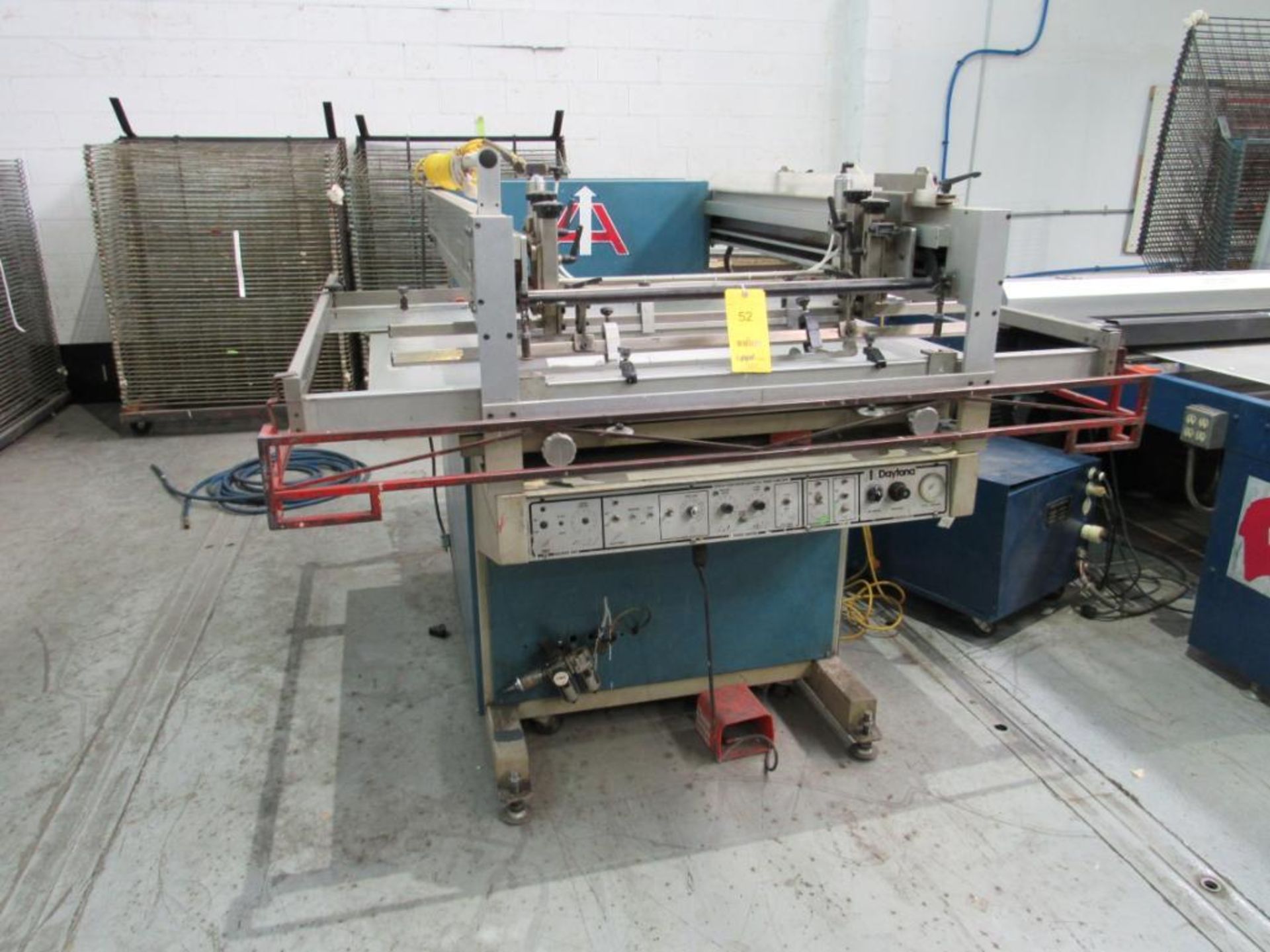 1991 American Screen Printing Equip., Model Daytona 36 in. x 48 in. Screen Printer, Foot Pedal, S/