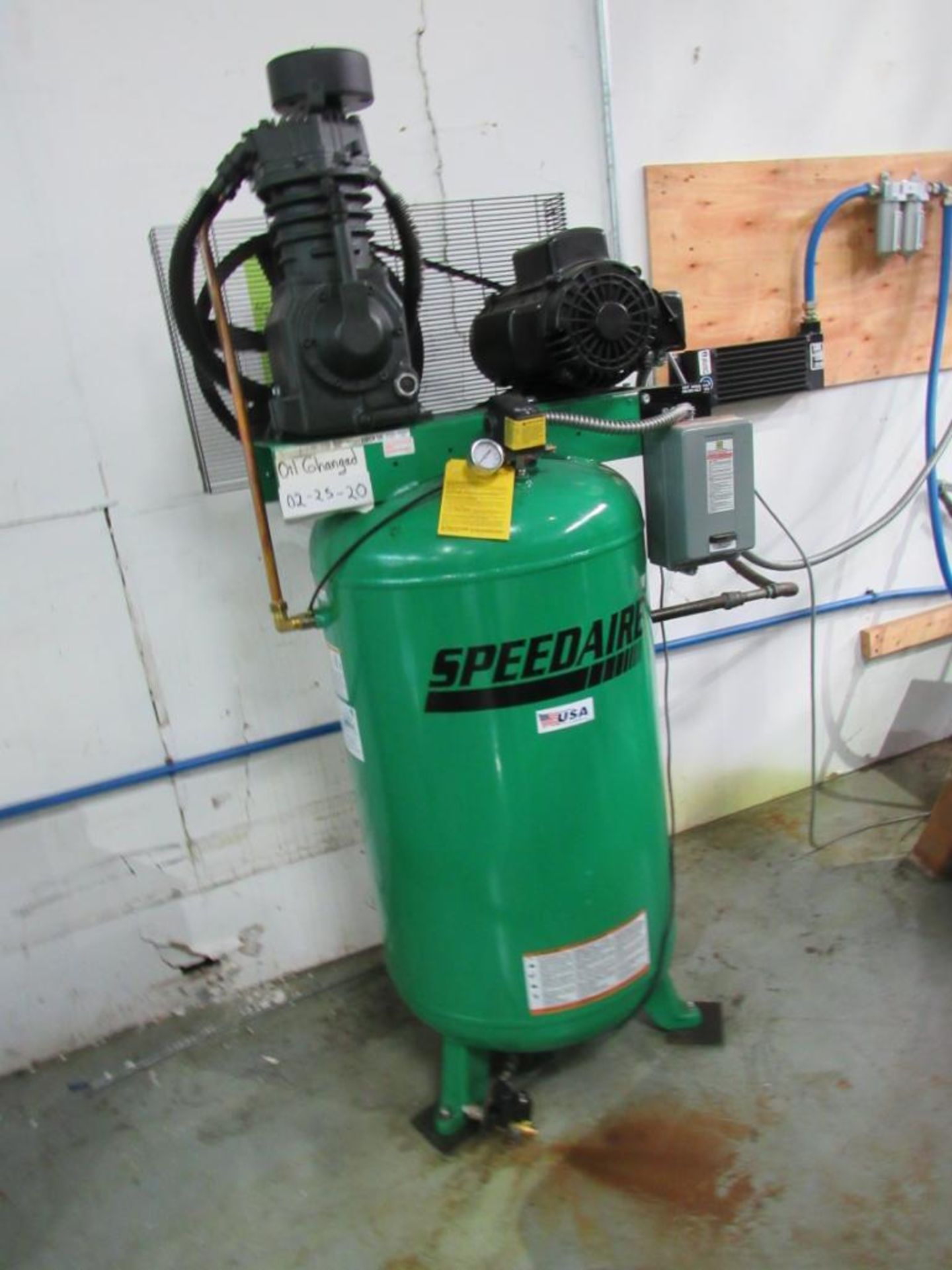 2018 Speedaire 5 HP Vertical Air Compressor, Model 35WC40 (TF41082XVA), 140-175 PSI, S/N B508536