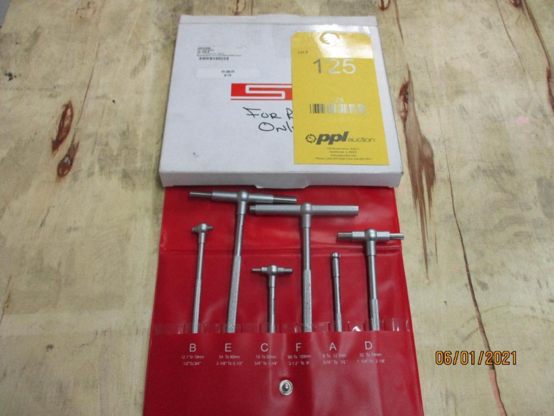 SPI Telescopic Gages, 5/16 in. - 6 in. (All inspection eq. is like New and Mostly Certified)