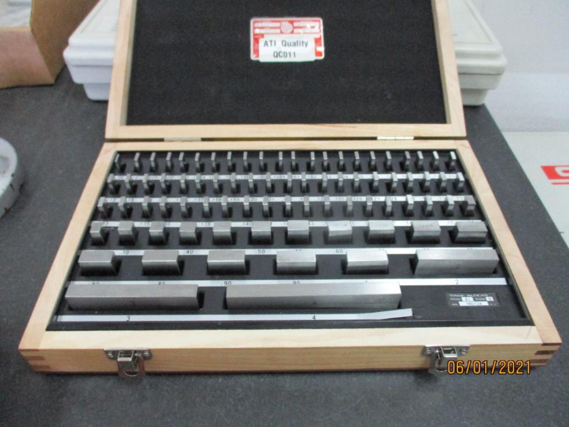 Set of Weber Gage Blocks Model RS81B, .05 in. - 4 in. (All inspection eq. is like New and Mostly