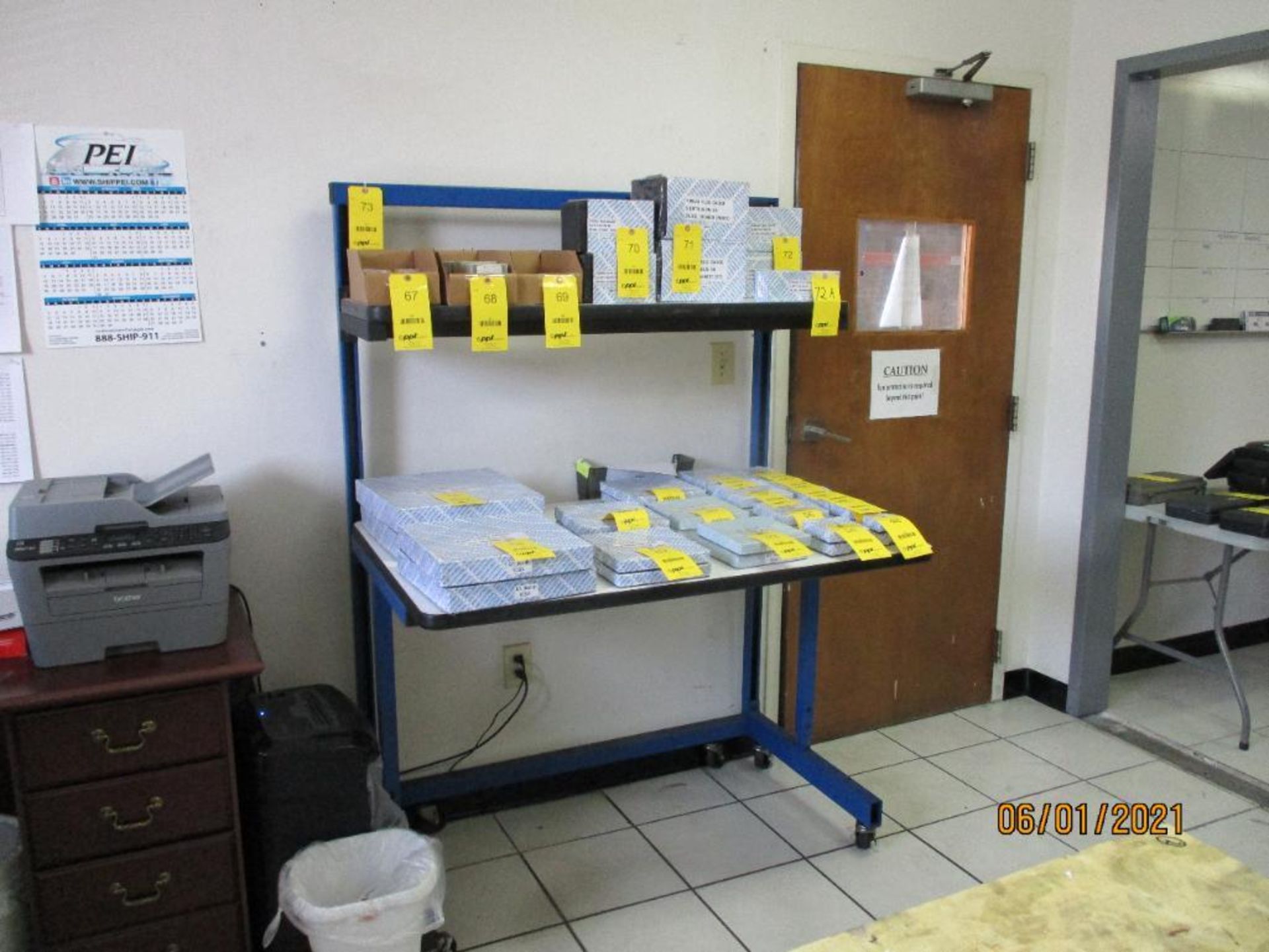 Production Basis EDS C-Leg Work Station, 30 in. x 48 in., 2-Shelf (All inspection eq. is like New