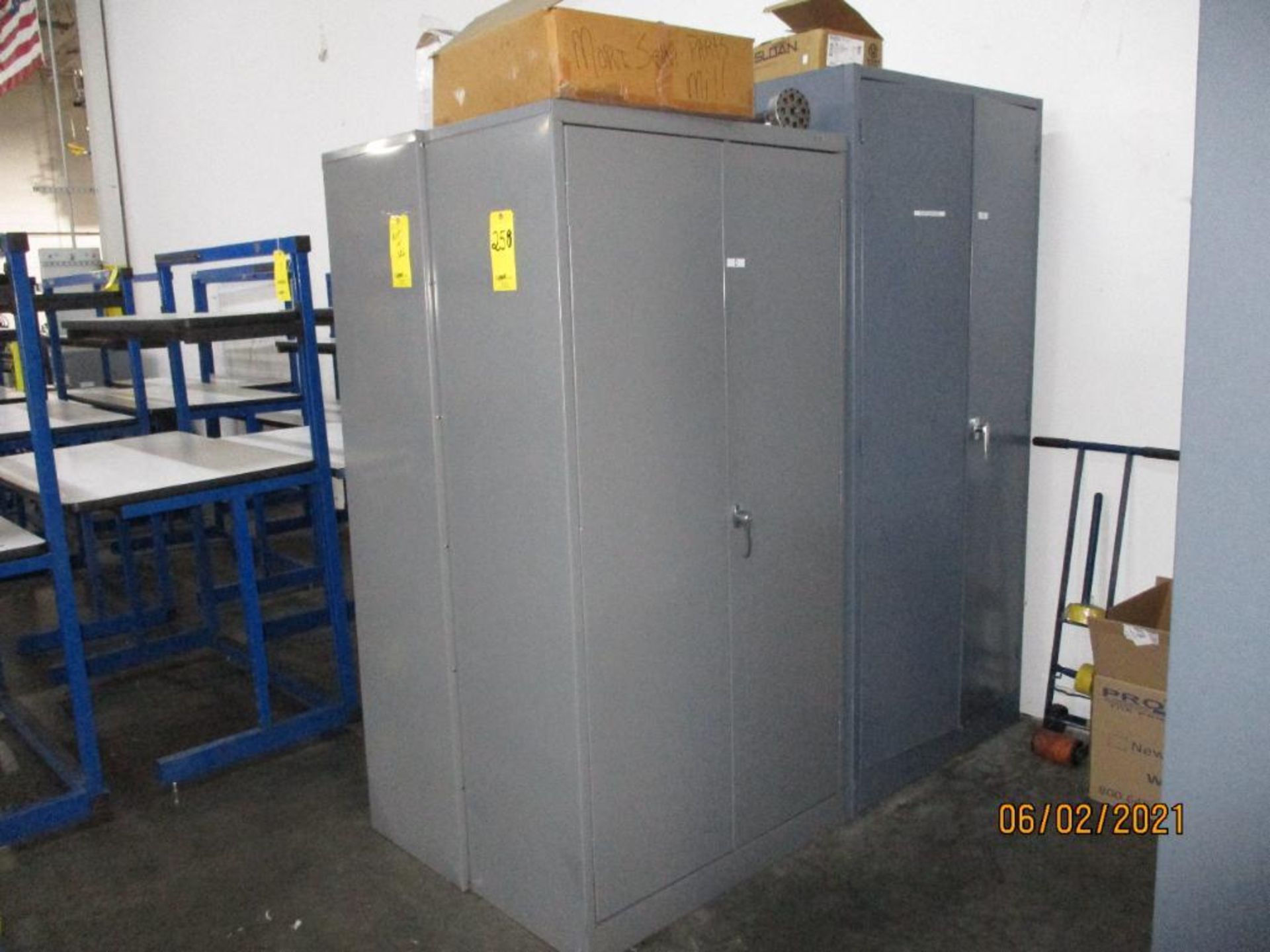 Steel 2-Door Cabinet w/Miscellaneous Supplies