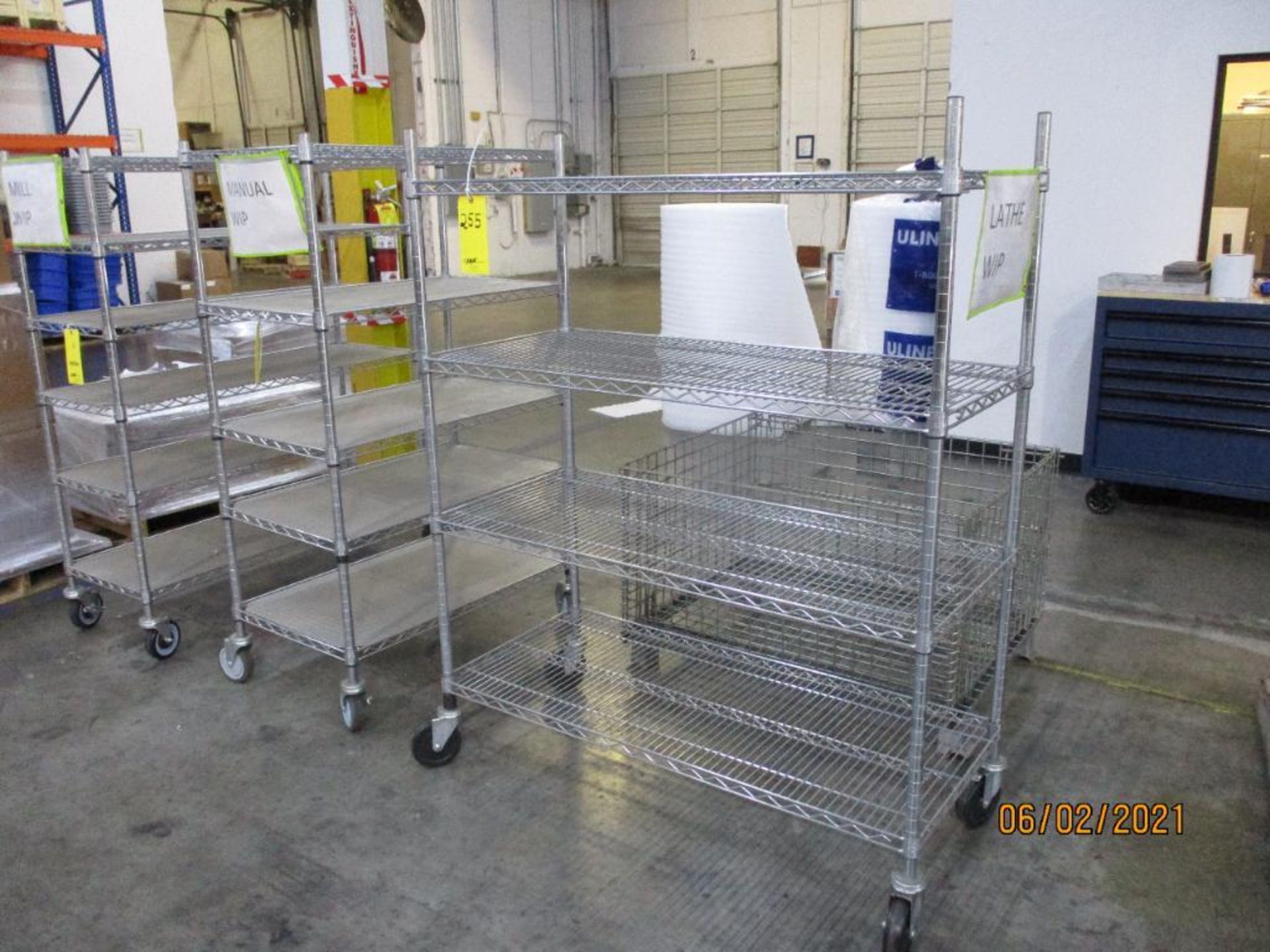 TSS Chrome Rolling Rack 4-Tier, 48 in. W x 21 in. D x 60 in. H - Image 2 of 2