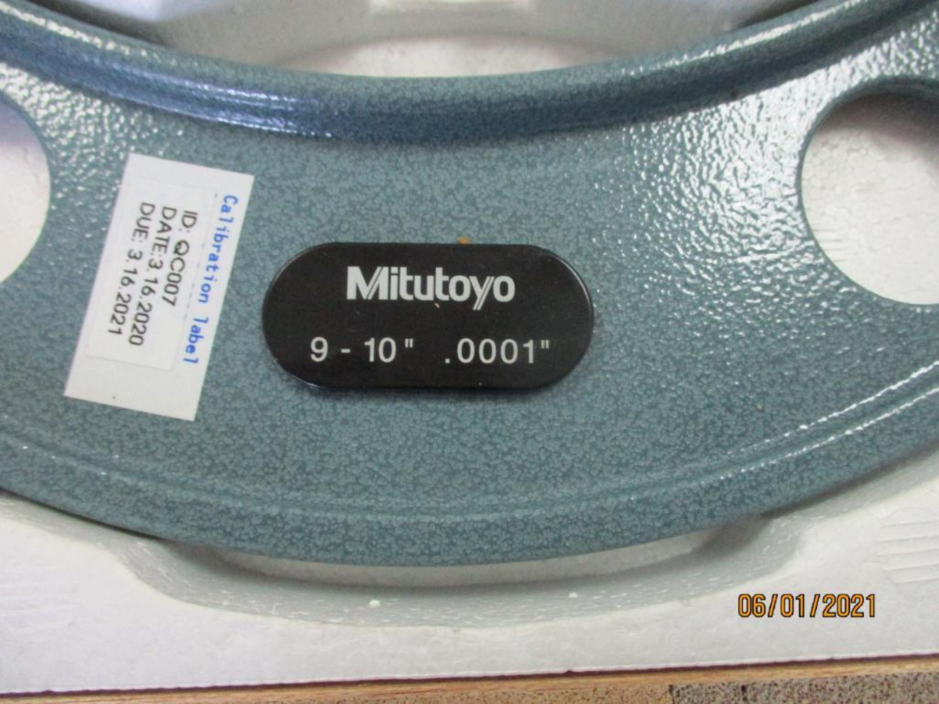 Mitutoyo Micrometer, 9 in. - 10 in. (All inspection eq. is like New and Mostly Certified) - Image 2 of 2