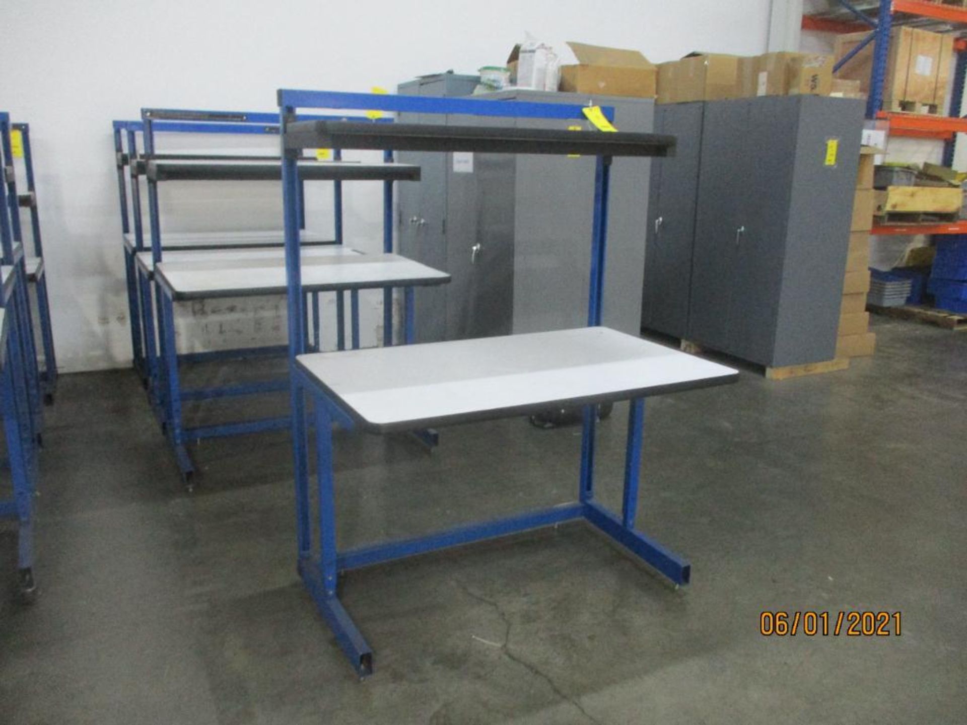 Production Basis EDS C-Leg Work Station, 30 in. x 48 in, 2-Shelf - Image 2 of 2