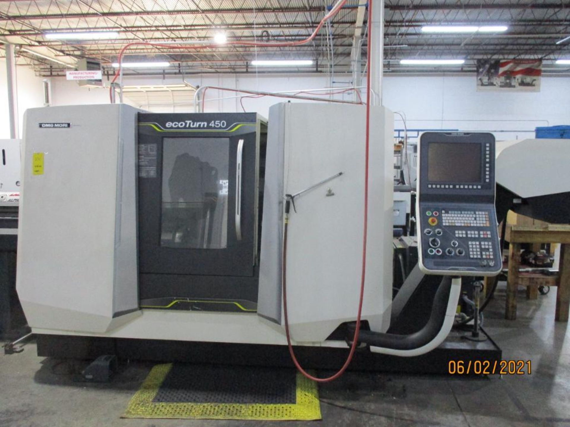 DMG-Mori Ecoturn CNC Turning Center Model 450 V1, S/N ET450150910 (2016), 10 in. Hydraulic Chuck,