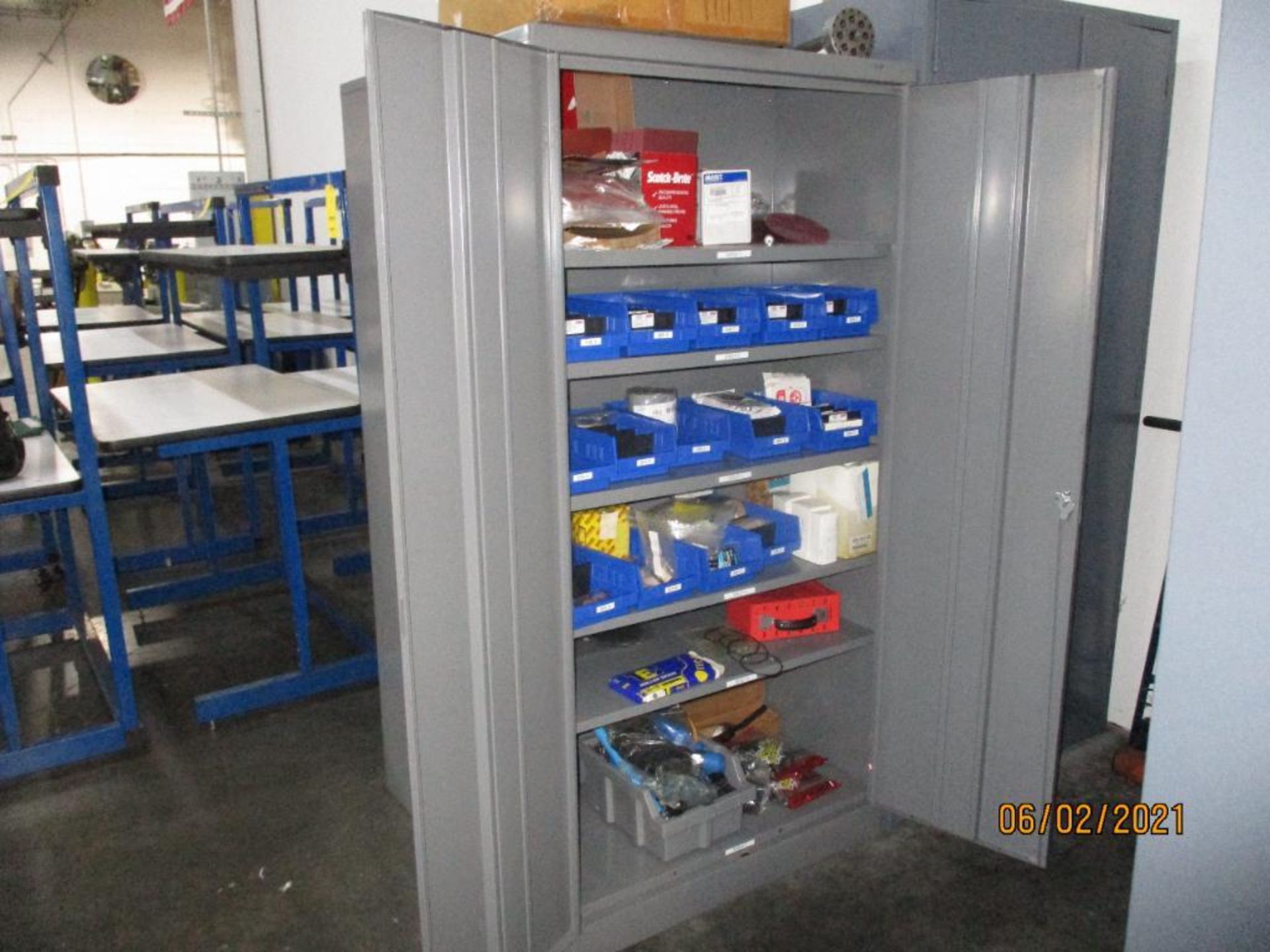 Steel 2-Door Cabinet w/Miscellaneous Supplies - Image 2 of 3