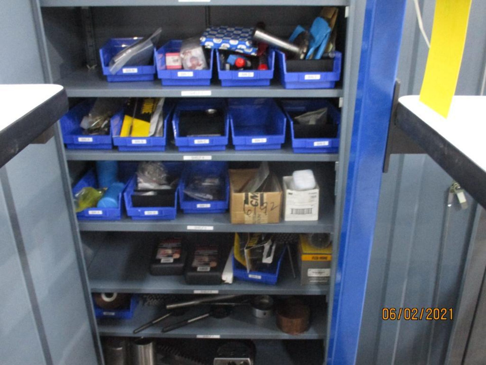 Steel 2-Door Cabinet w/Miscellaneous Supplies, Plug Gages, Plastic Bins, etc. - Image 3 of 4