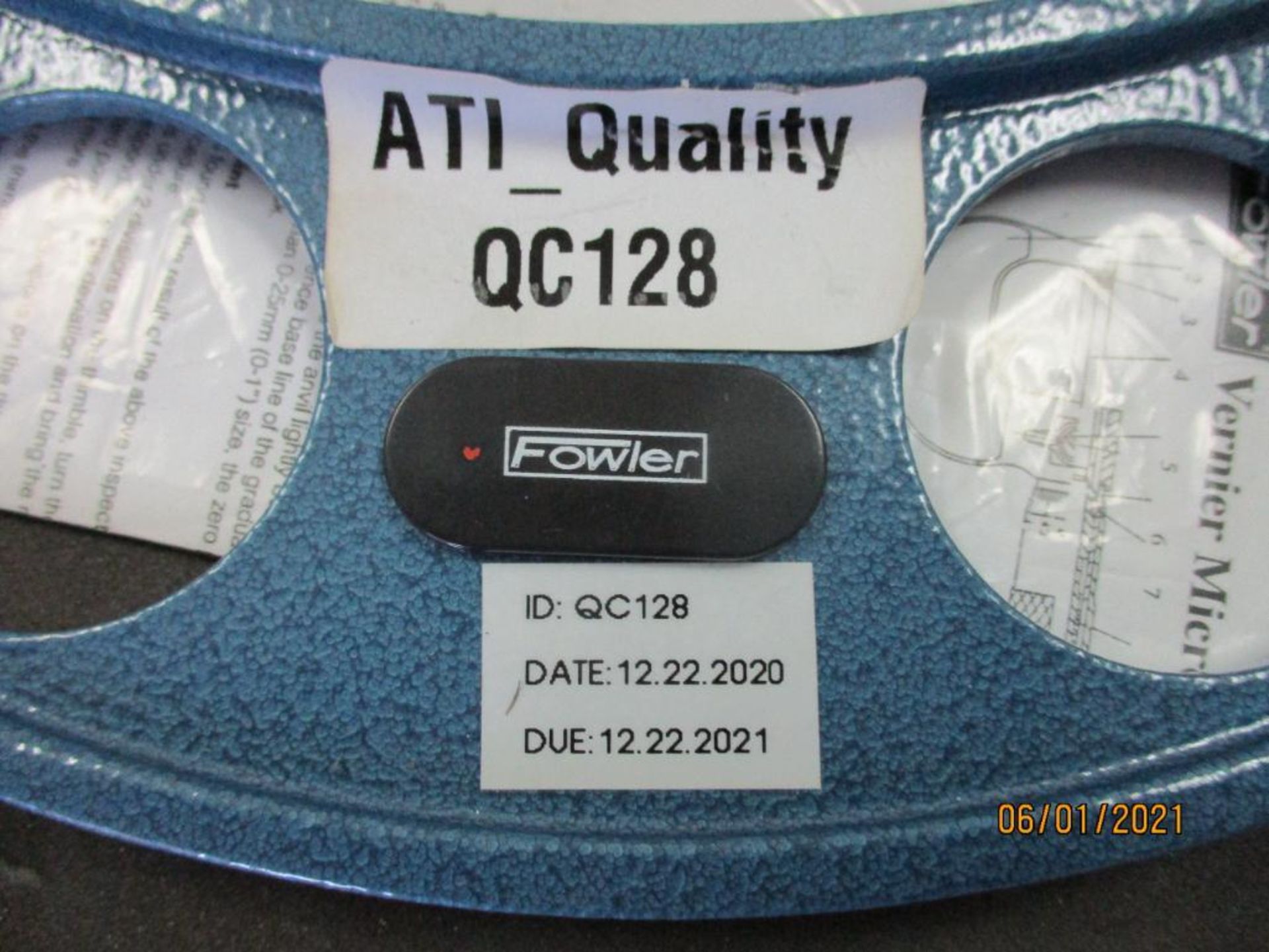 Fowler Micrometer, 10 in. - 11 in. (All inspection eq. is like New and Mostly Certified) - Image 2 of 2