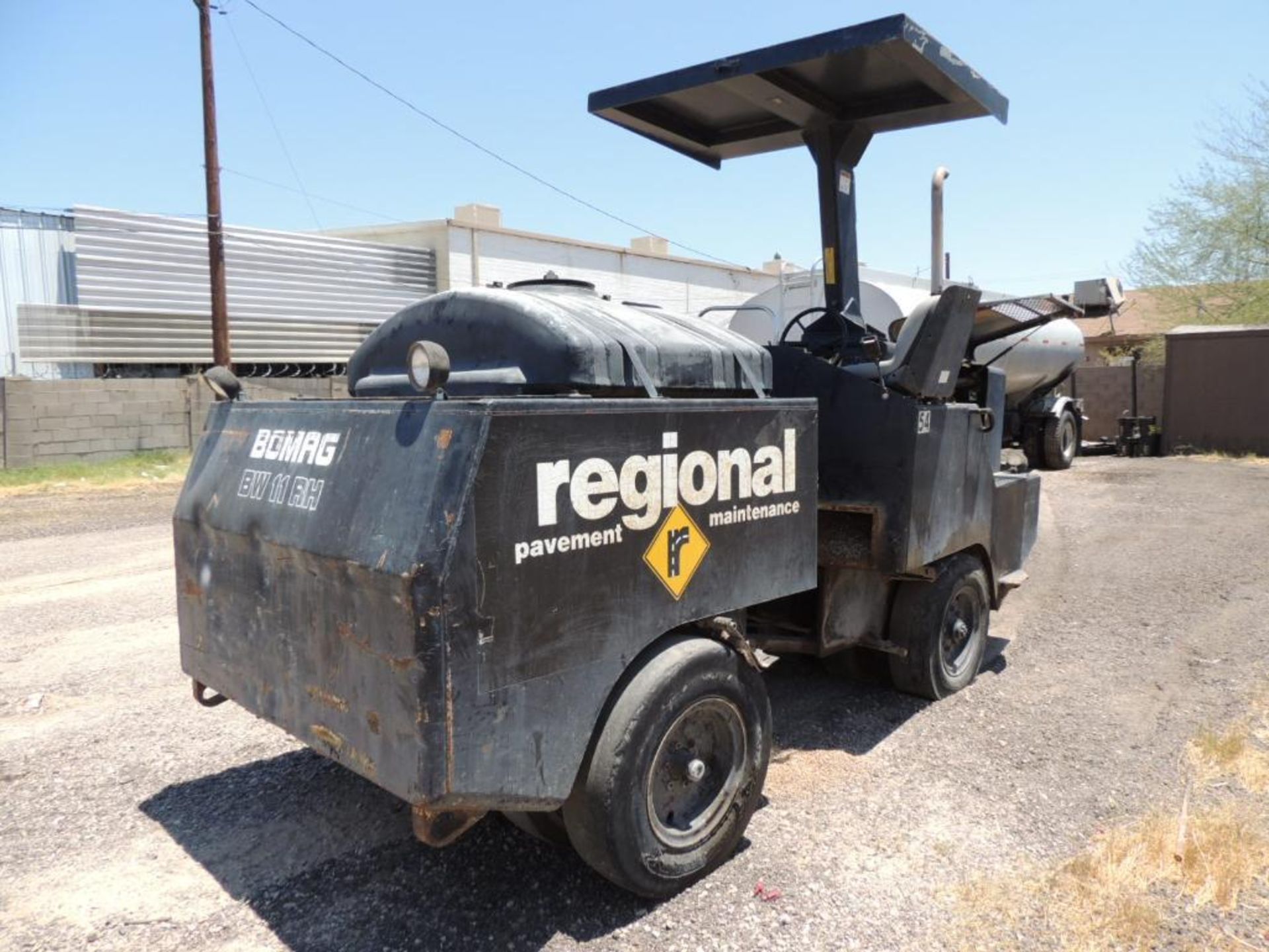 1998 Bomag BW 11 RH Rubber Tier Roller, S/N A22C15600V, Cummins 3.9 Ltr., Tested with battery and - Image 2 of 4