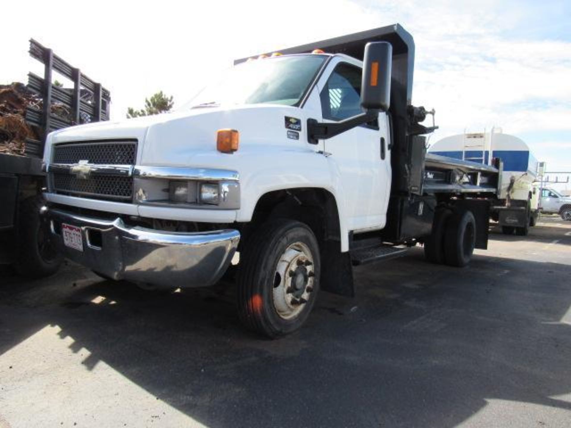 2007 Chevrolet C4500 Dump Truck, VIN # 1GBE4C1907F426565, Duramax Diesel Engine, Rugby 12 ft.