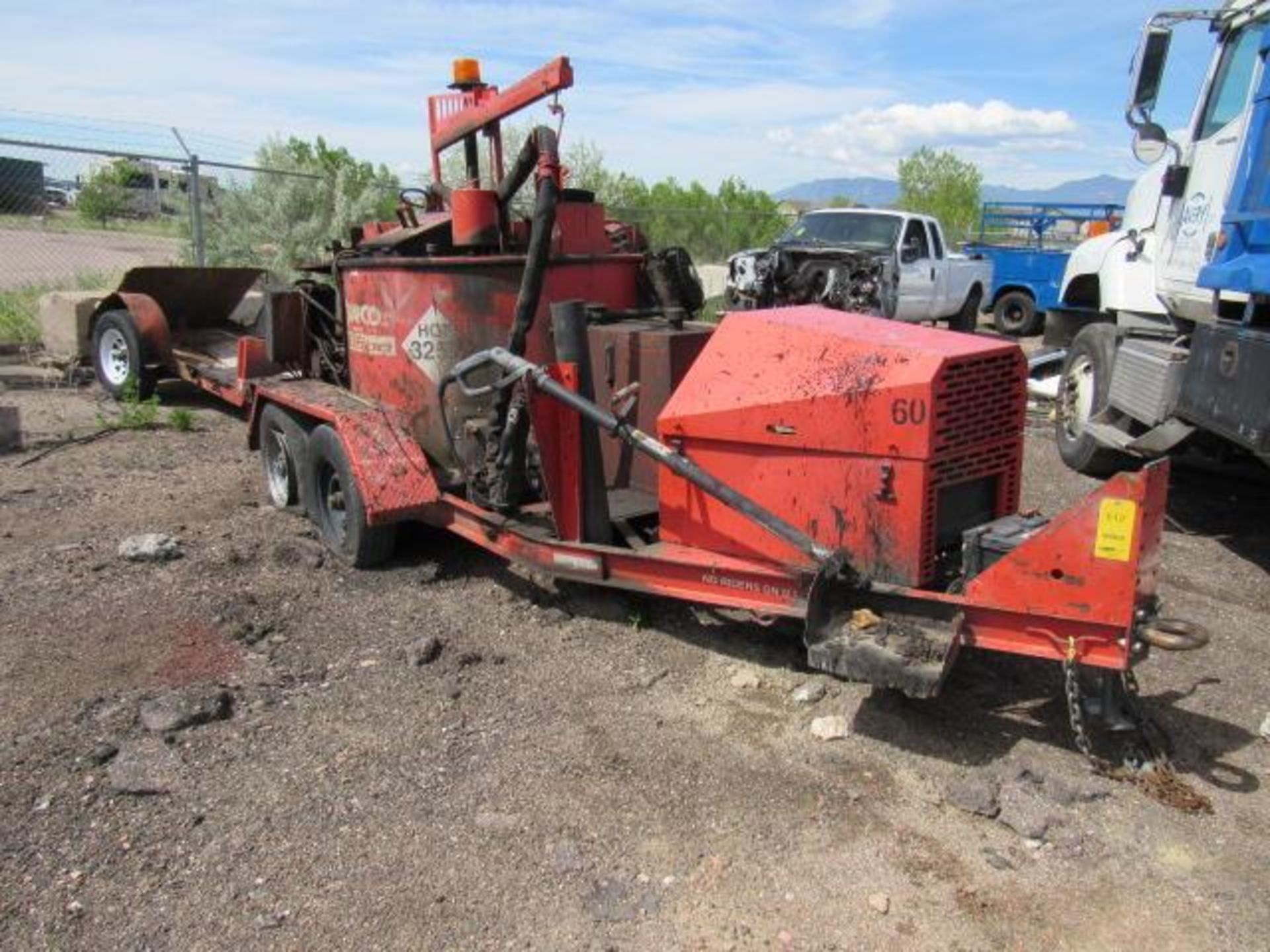 2012 Crafco Crack Fill Trailer Model EZ1000, VIN # 1C92B1225C1418441, Equipment #60, LOCATION: