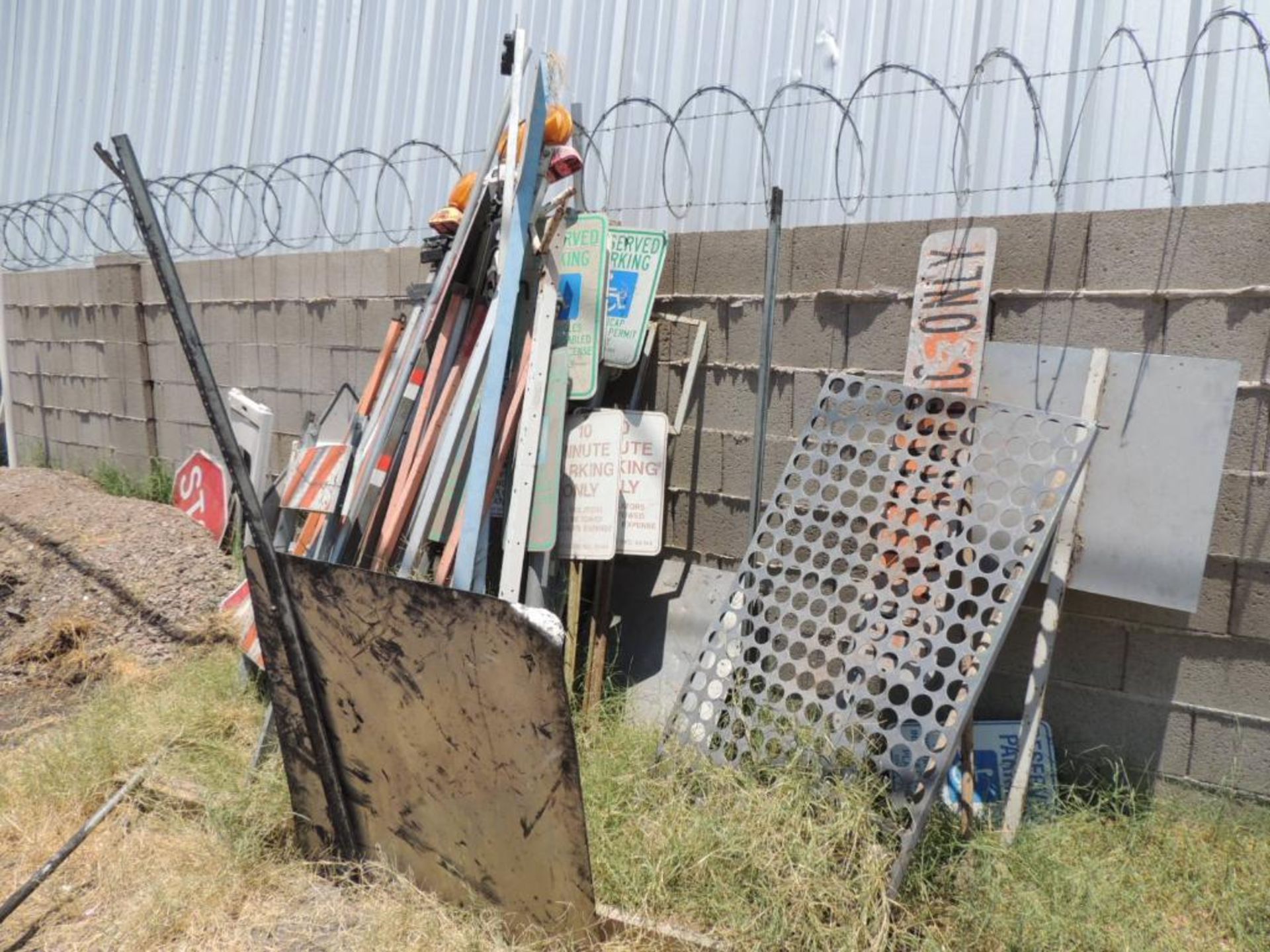 LOT: Misc. Road Signs (Yard 2), LOCATION: 2435 S. 6th Ave., Phoenix, AZ 85003