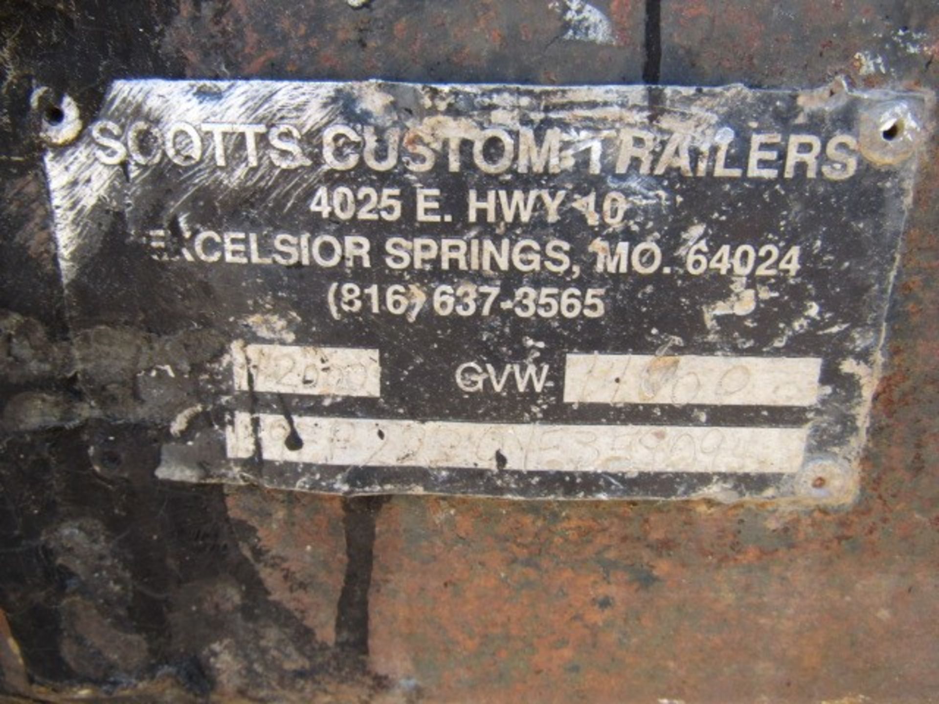 Hettinger Equipment Trailer, VIN # 1S9FP22201E359059, 22 ft. x 80 in., Wood Deck, Tandem Axle, - Image 9 of 9