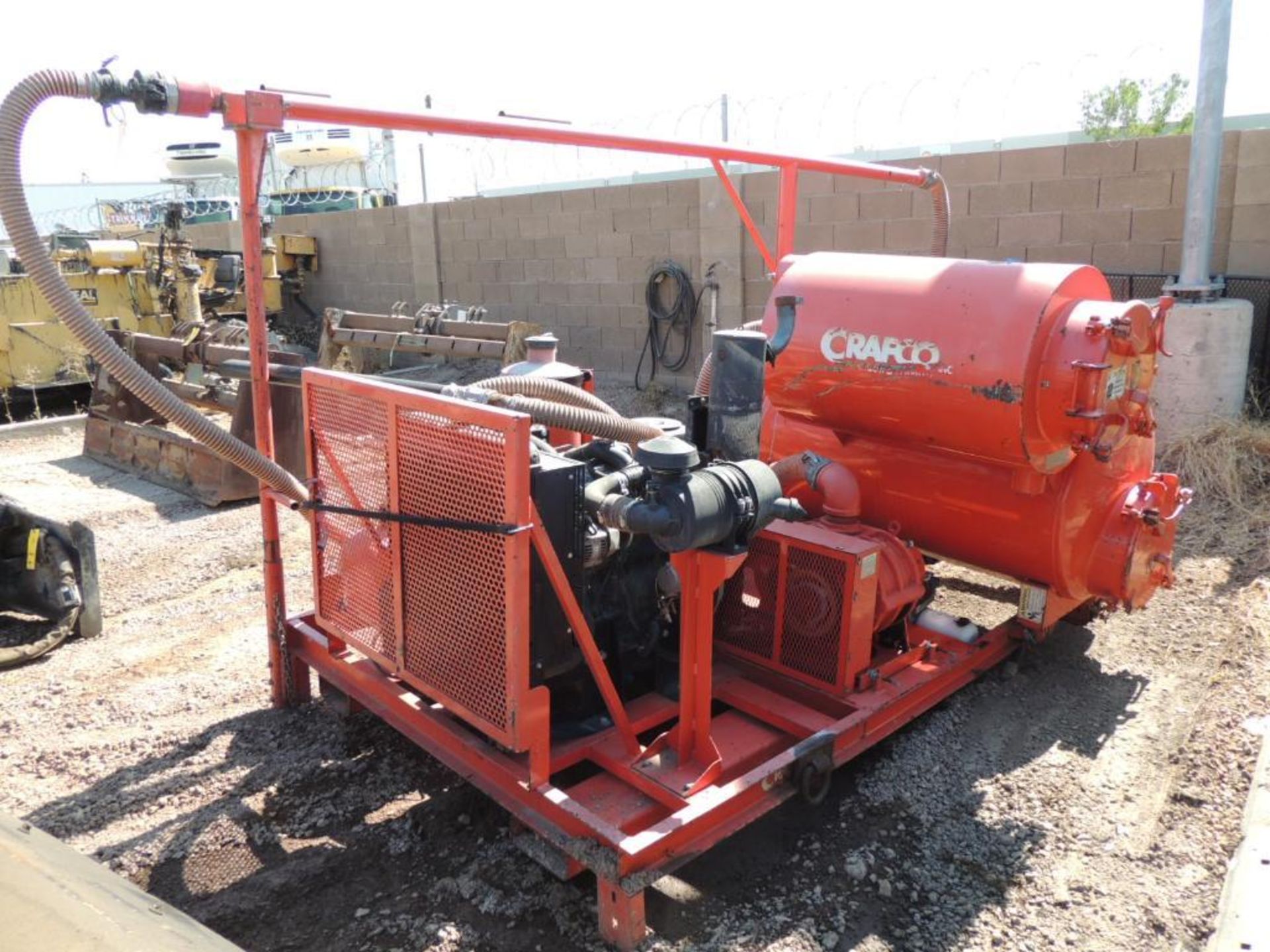 2011 Crafco Crack Vacuum Compressor, Skid Mounted, 1605 Hrs. Indicated, (ID# 10GV) (#69), - Image 2 of 4