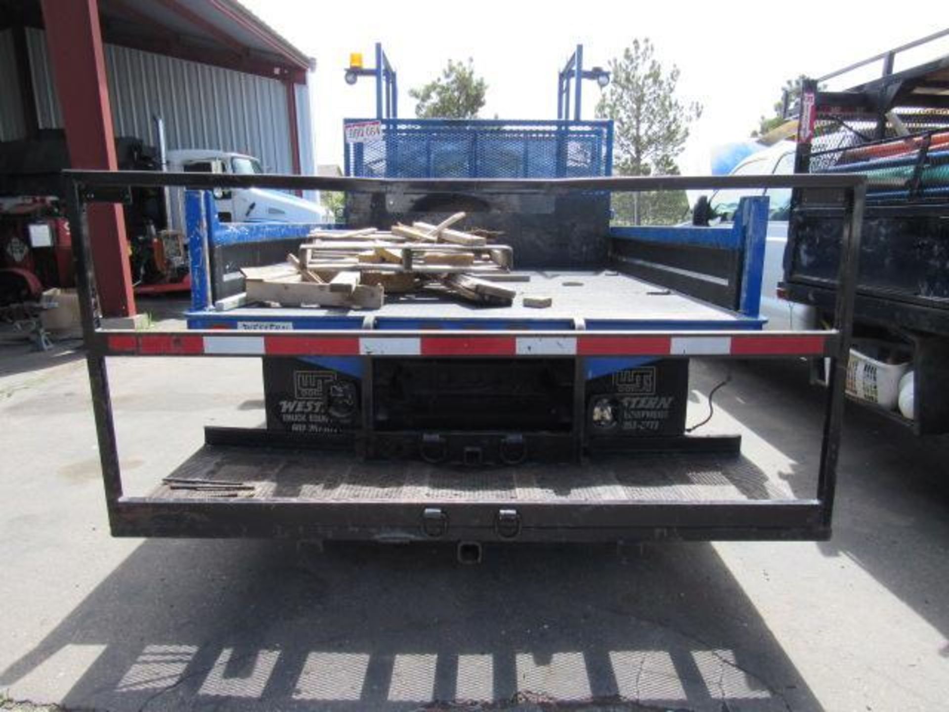 2008 Ford LCF Traffic Control Flatbed Truck, VIN # 3FRLL45Z48V684978, 14 ft. Traffic Control/ - Image 8 of 9