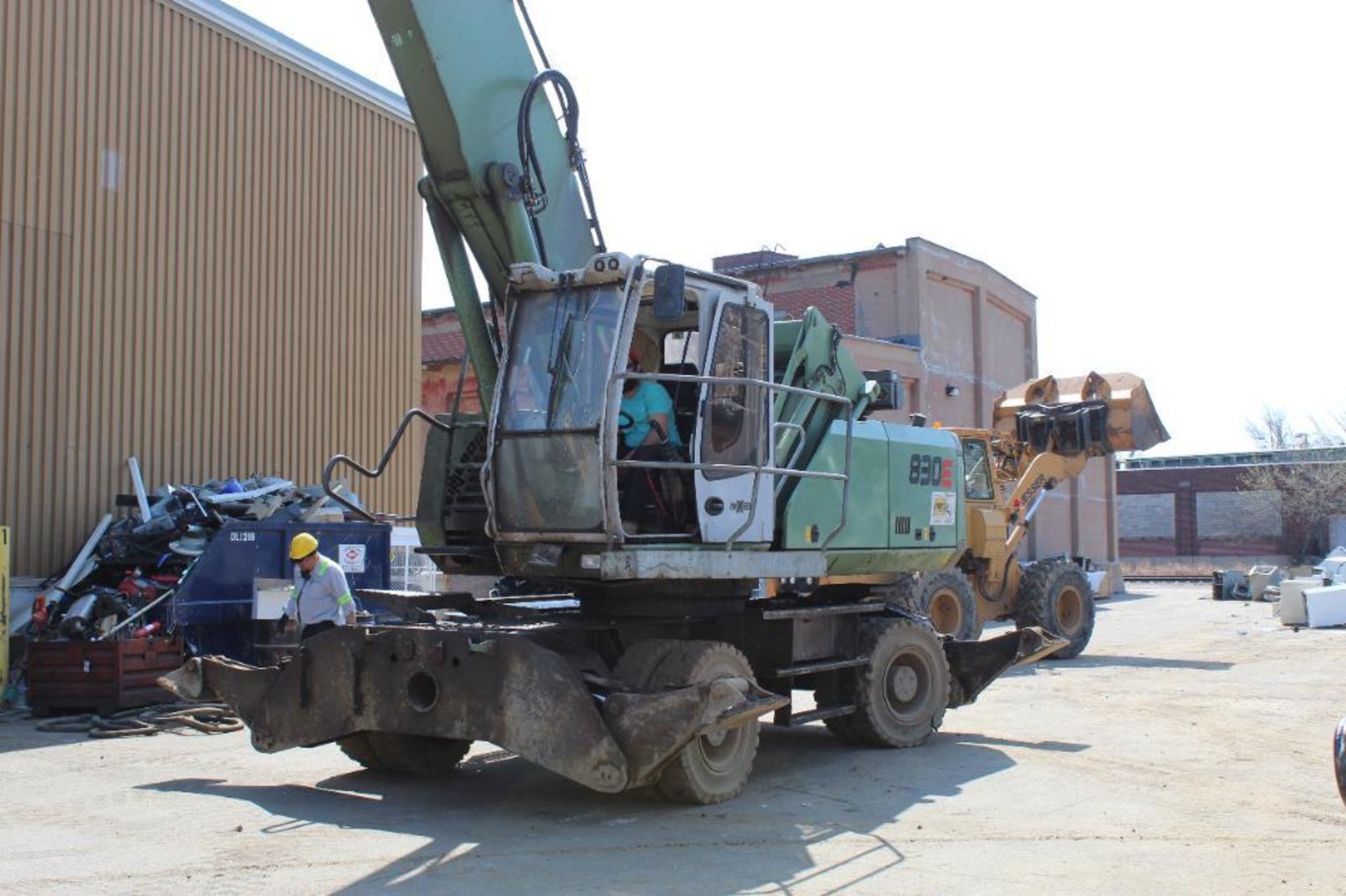 2013 Sennebogen Elevating Cab Solid Tire Material Handler Model 830e, S/N 830.0.2081, 12,600 - Image 3 of 16