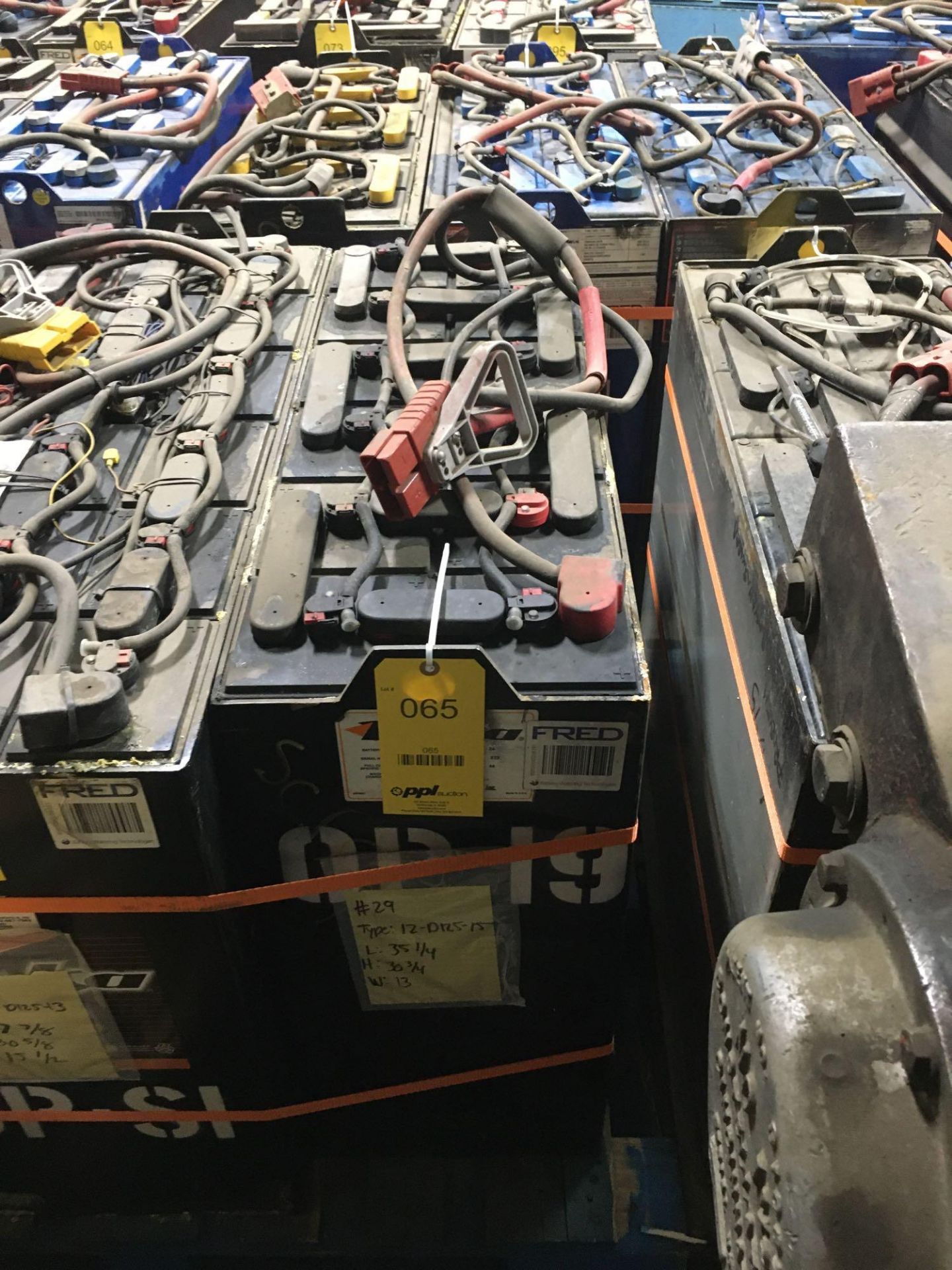 Deka Industrial Forklift Battery Type 12-D125-15, (600 N. Broadway Street, Aurora, IL 60505)