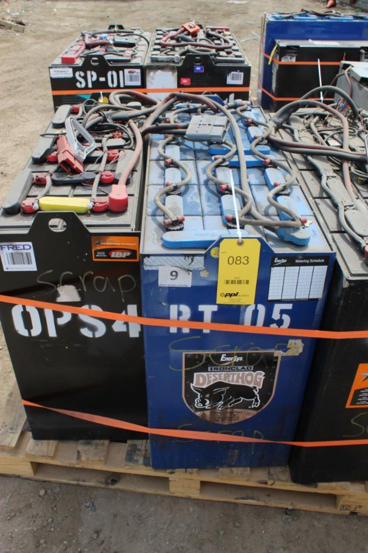 Desert Hog Forklift Battery Type E 125D-13, (600 N. Broadway Street, Aurora, IL 60505)