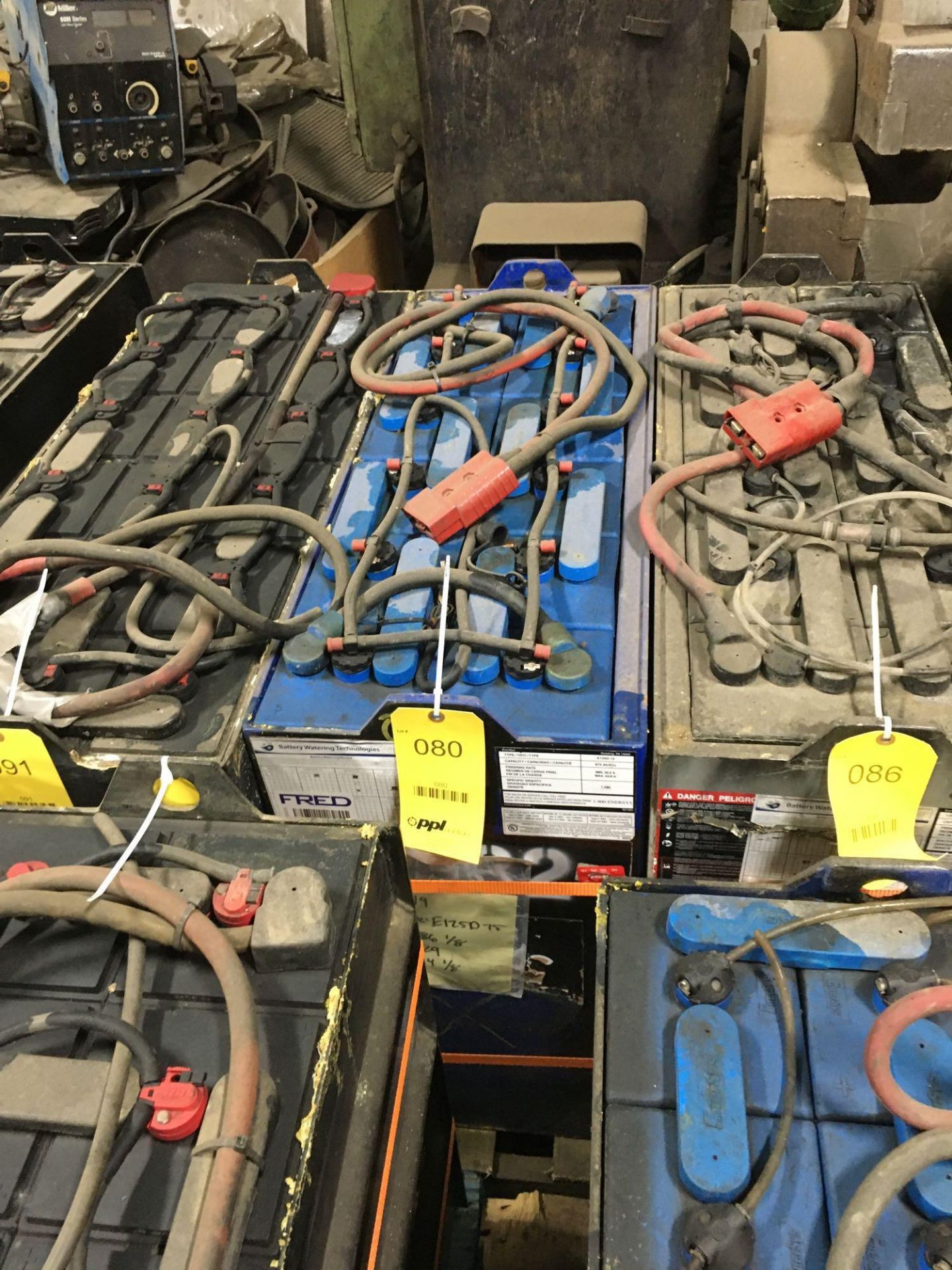 Desert Hog Forklift Battery Type E 125D-15, (600 N. Broadway Street, Aurora, IL 60505)