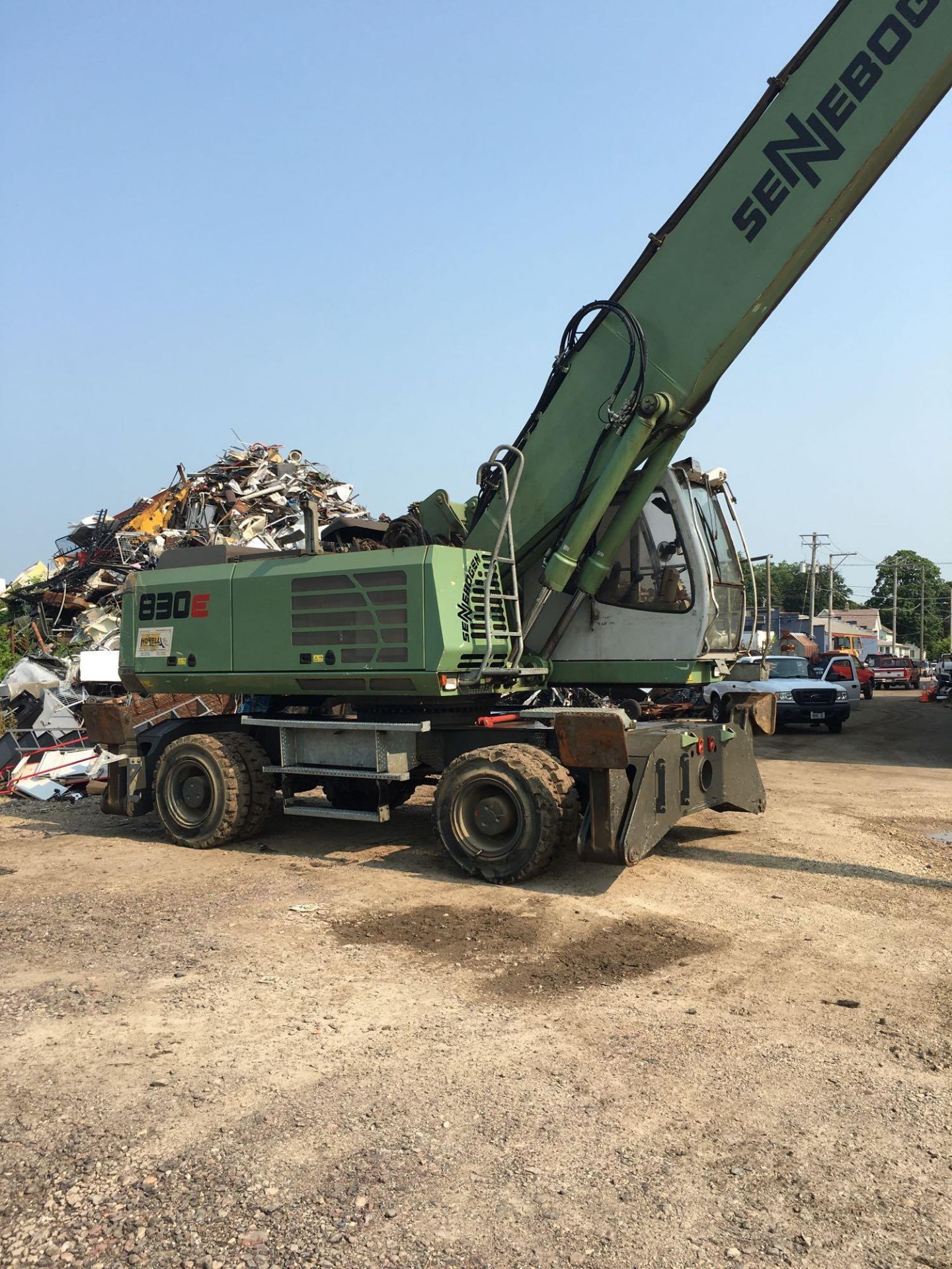 2013 Sennebogen Elevating Cab Solid Tire Material Handler Model 830e, S/N 830.0.2081, 12,600 - Image 8 of 16