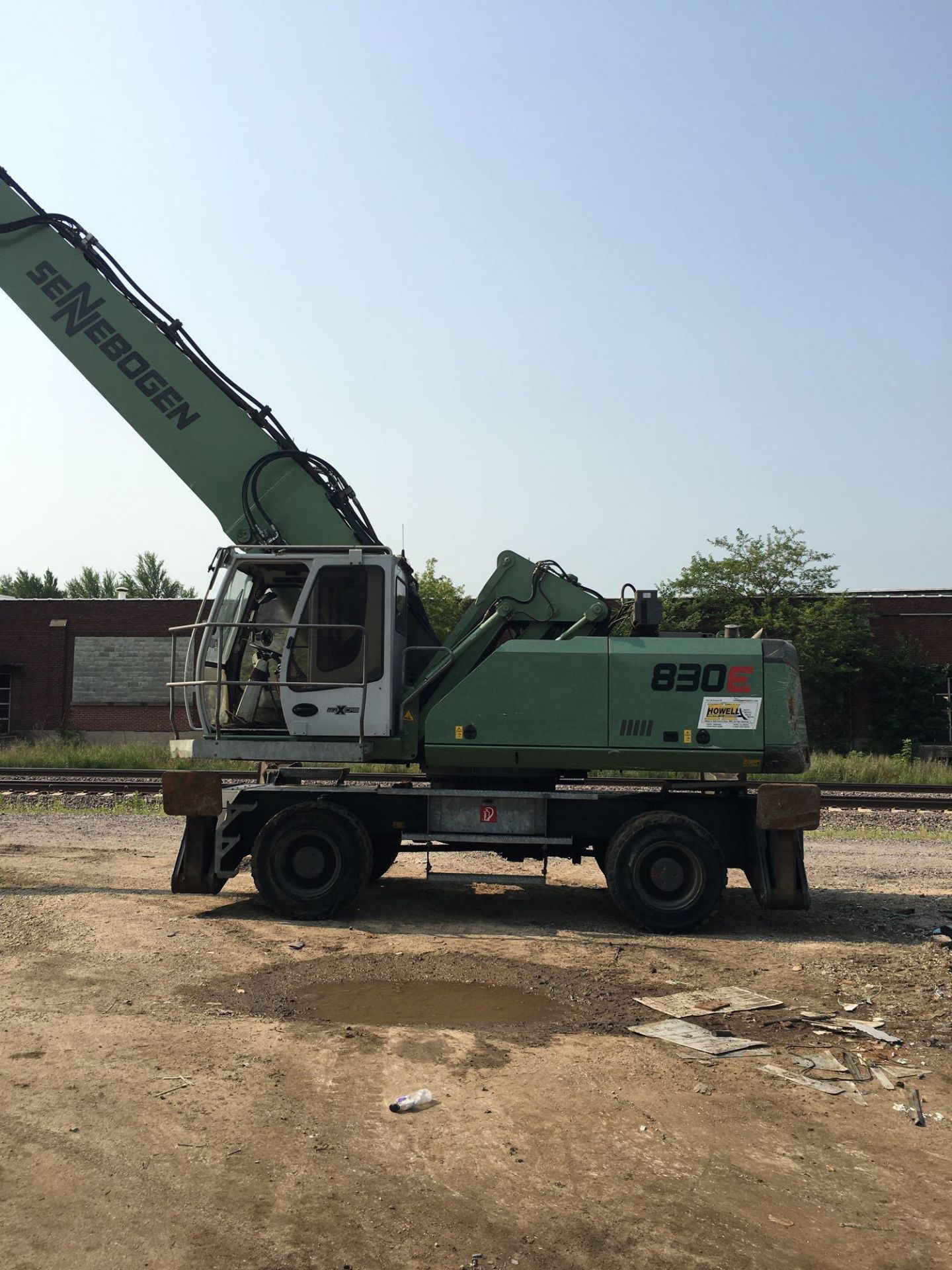 2013 Sennebogen Elevating Cab Solid Tire Material Handler Model 830e, S/N 830.0.2081, 12,600 - Image 7 of 16