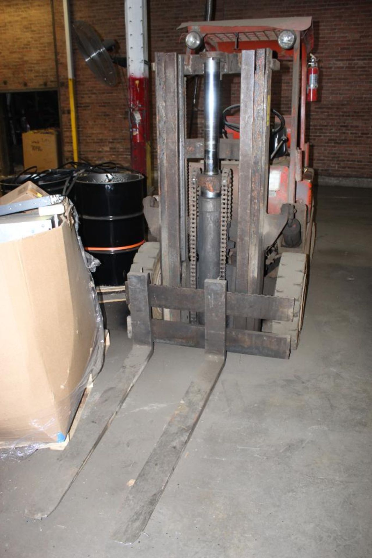 Clark LP 5,000 lbs. Solid Tire Forklift, Triple Mast, 149 in. Reach, S/N Y355153500, (Located at 900 - Image 3 of 5