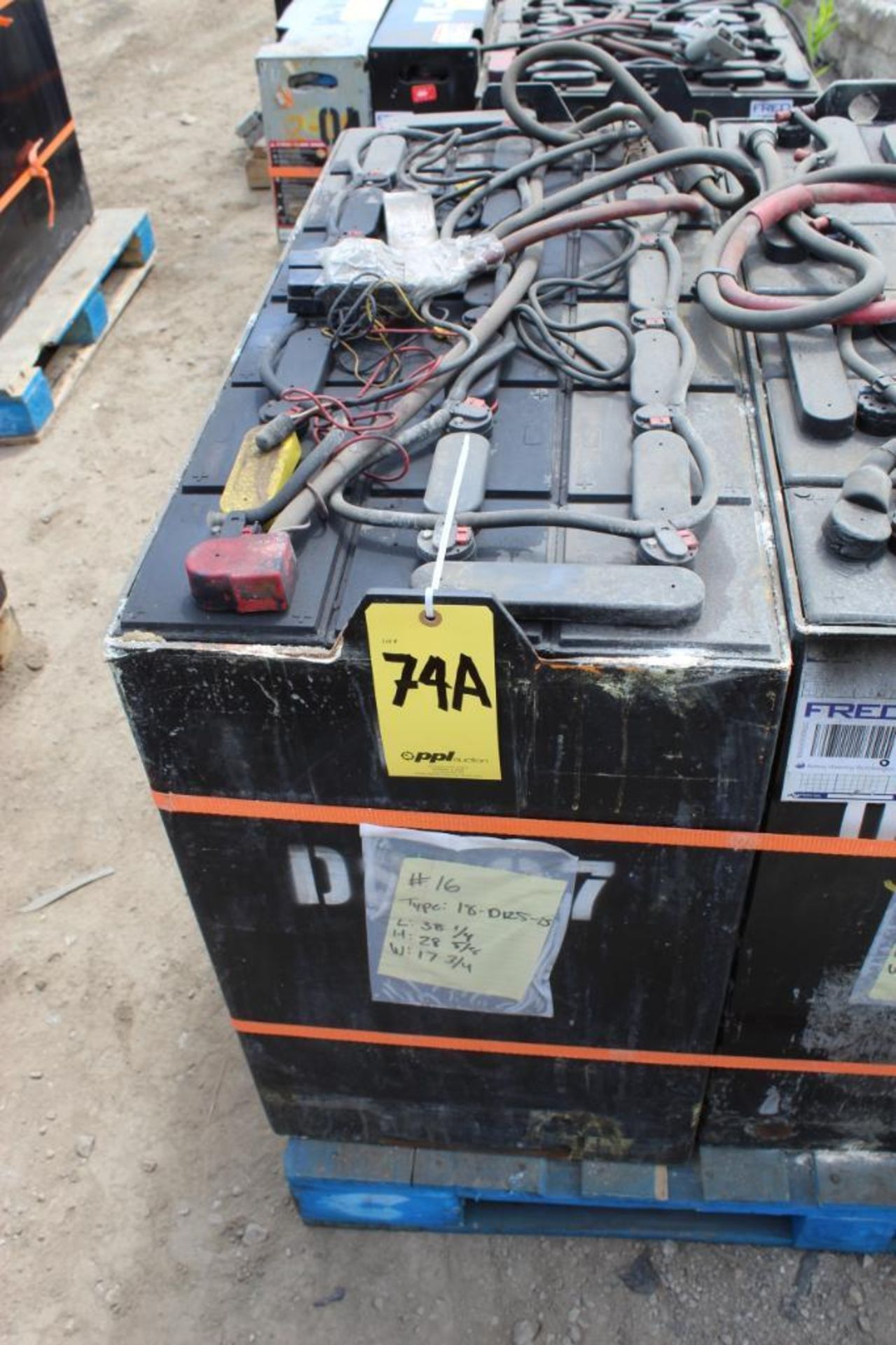 Deka Industrial Forklift Battery Type 18-D125-15, (600 N. Broadway Street, Aurora, IL 60505)