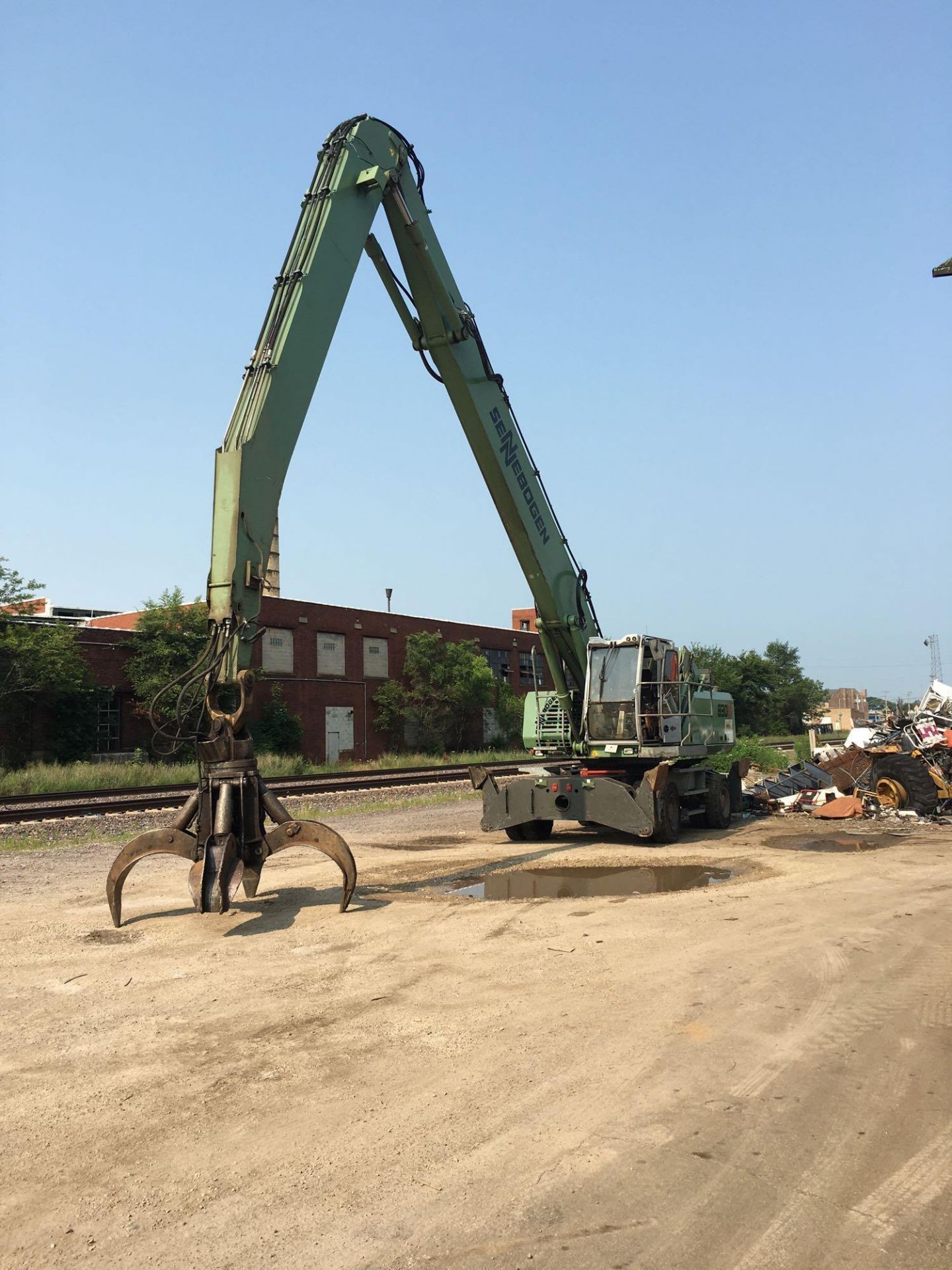 2013 Sennebogen Elevating Cab Solid Tire Material Handler Model 830e, S/N 830.0.2081, 12,600 - Image 5 of 16