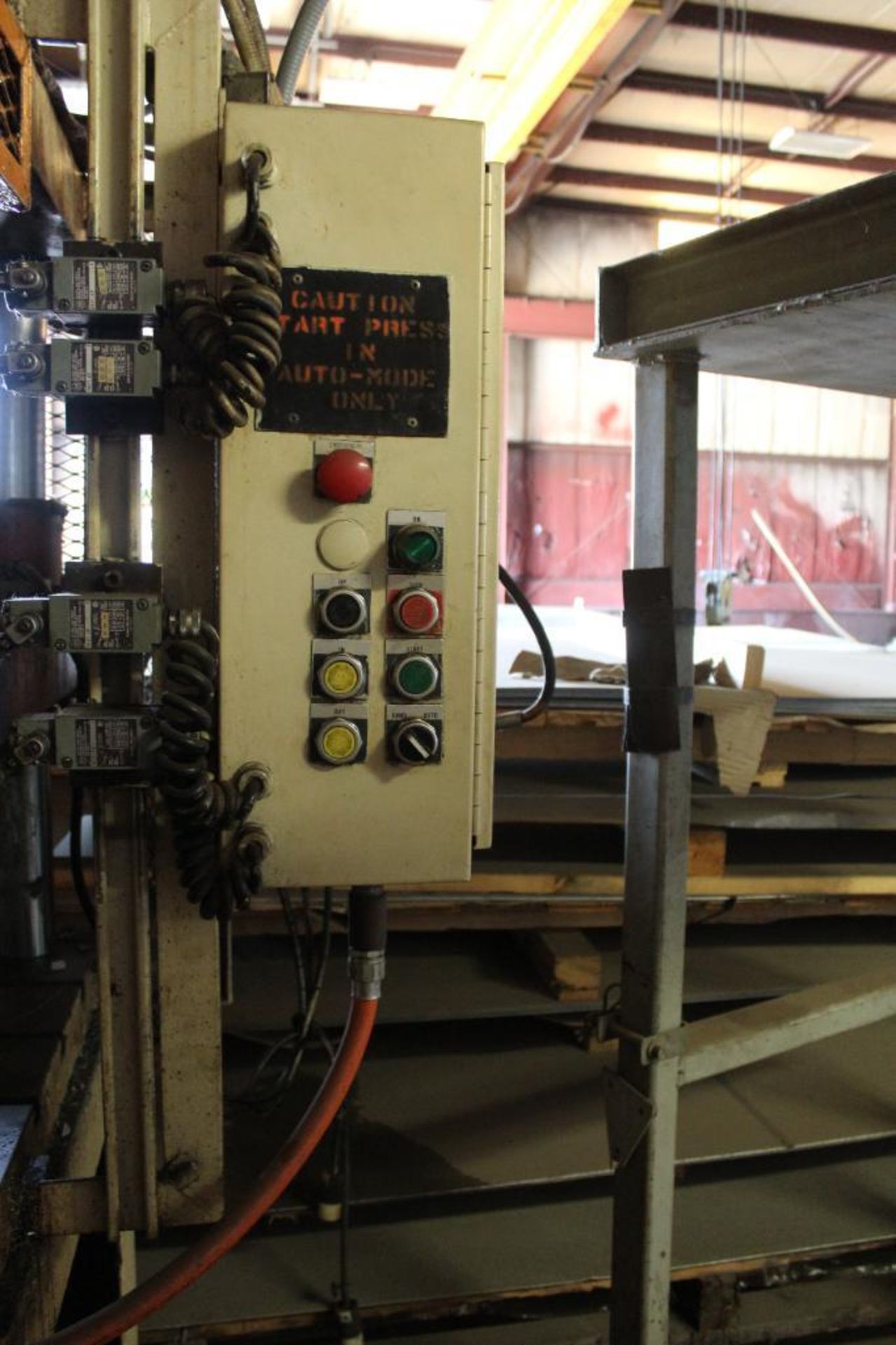 Hydraulic Trim Press, 43 in. x 29 in. Table. (Located at 900 Oak Street, Dekalb, IL 60115) - Image 5 of 5