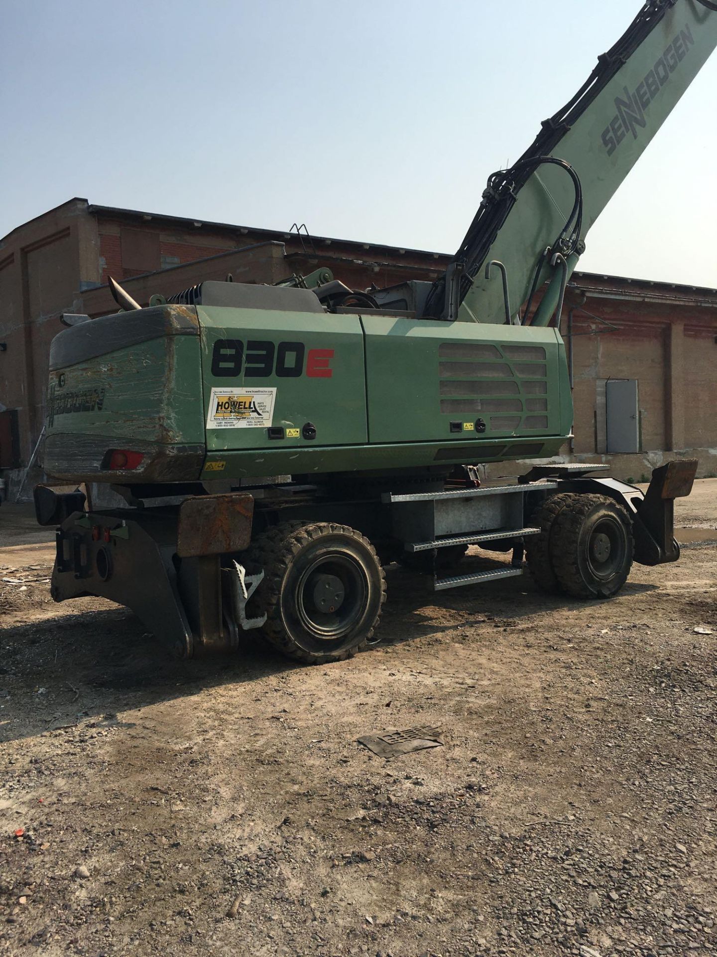 2013 Sennebogen Elevating Cab Solid Tire Material Handler Model 830e, S/N 830.0.2081, 12,600 - Image 9 of 16